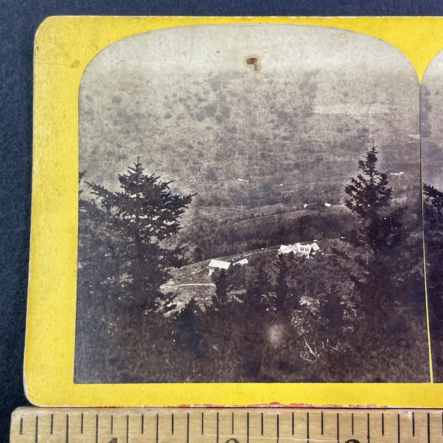 View From Mount Kearsarge NH Stereoview New Hampshire Antique c1870 X2411