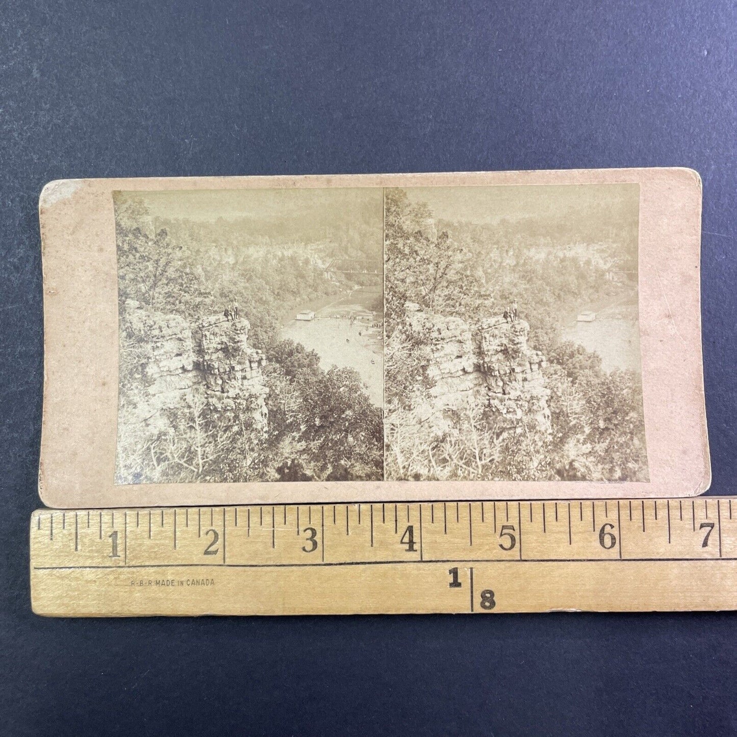 Lover's Leap? Cumberland Maryland Stereoview Cliffs Antique c1870 X1915