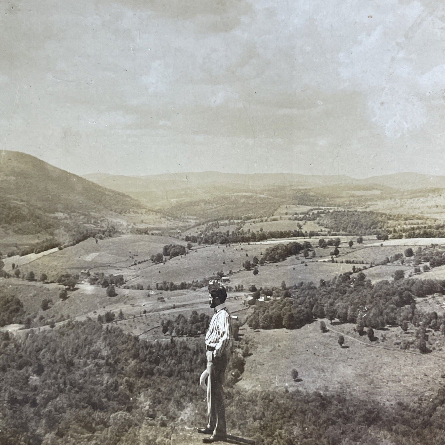 Antique 1902 Hudson River Valley Tarrytown New York Stereoview Photo Card P2206