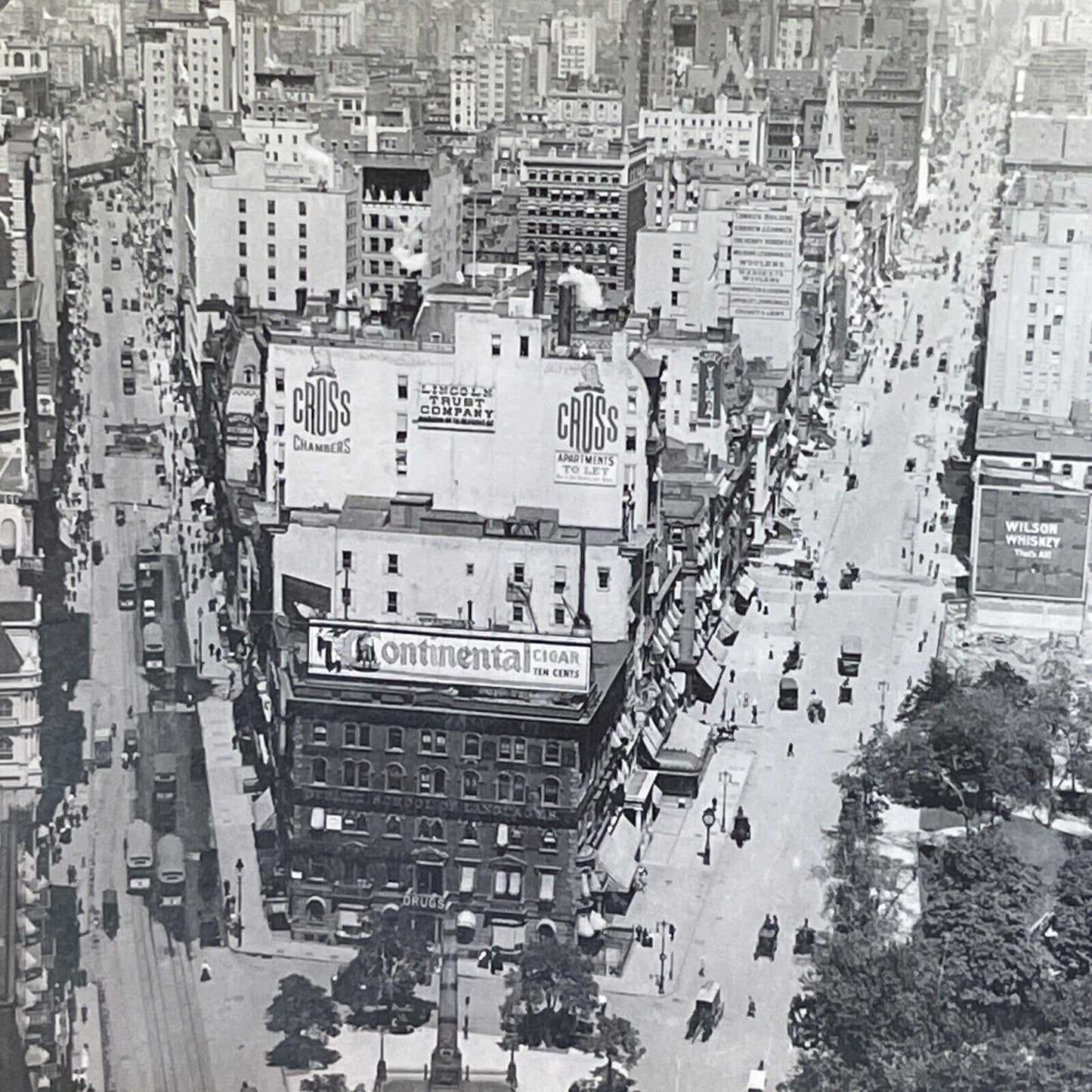 Broadway and 5th Avenue New York City Manhattan Stereoview Antique c1903 Y1027