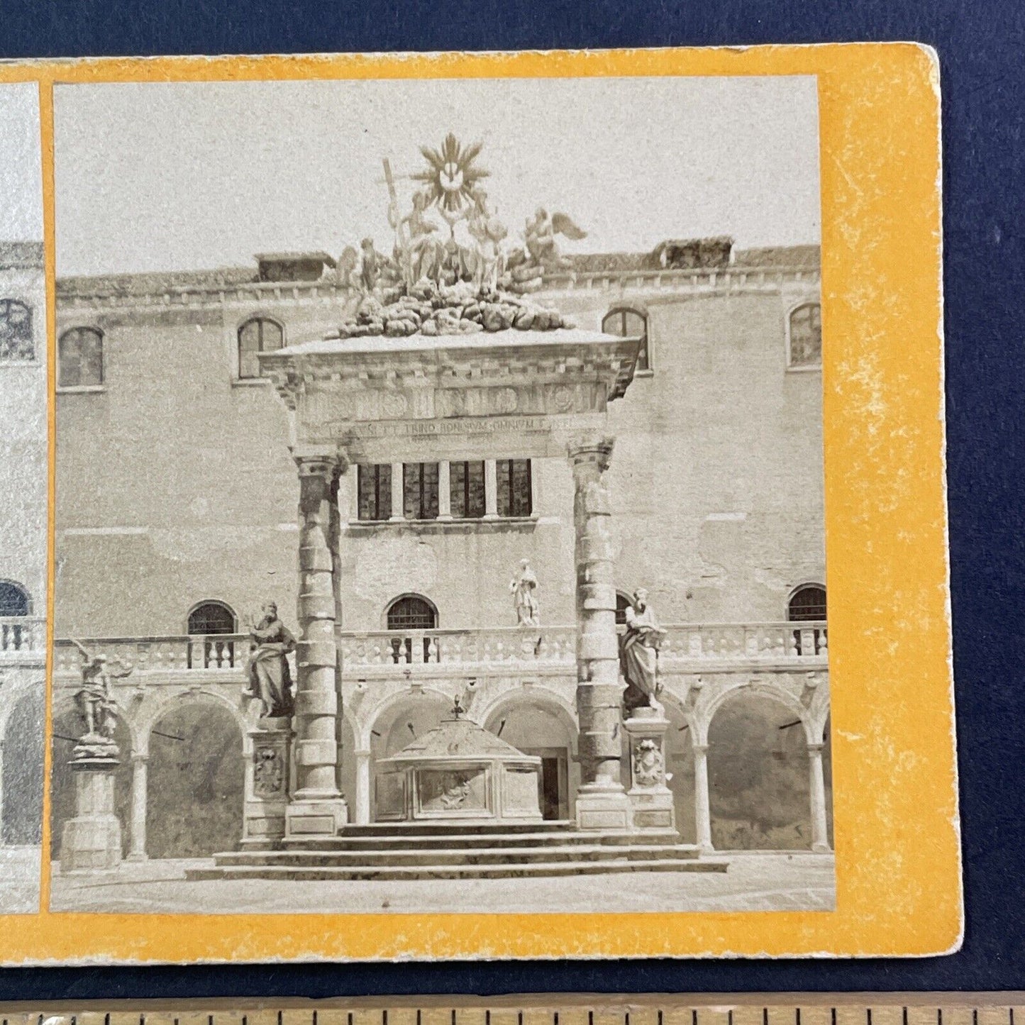 Doge's Palace Venice Italy Stereoview Courtyard Antique c1870 X3748