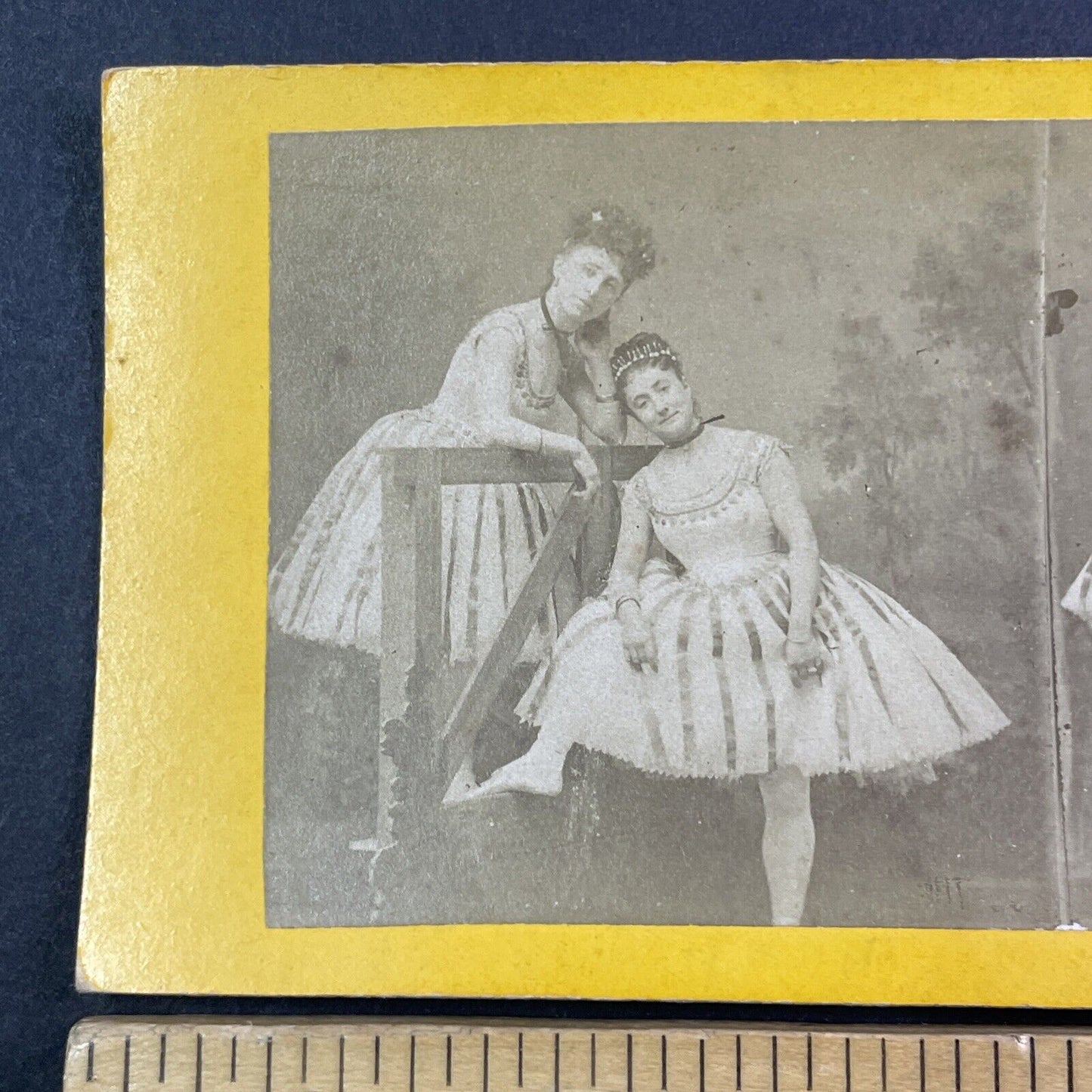 Paola Marie French Actress In Ballerina Comedy Stereoview Antique c1868 X3577