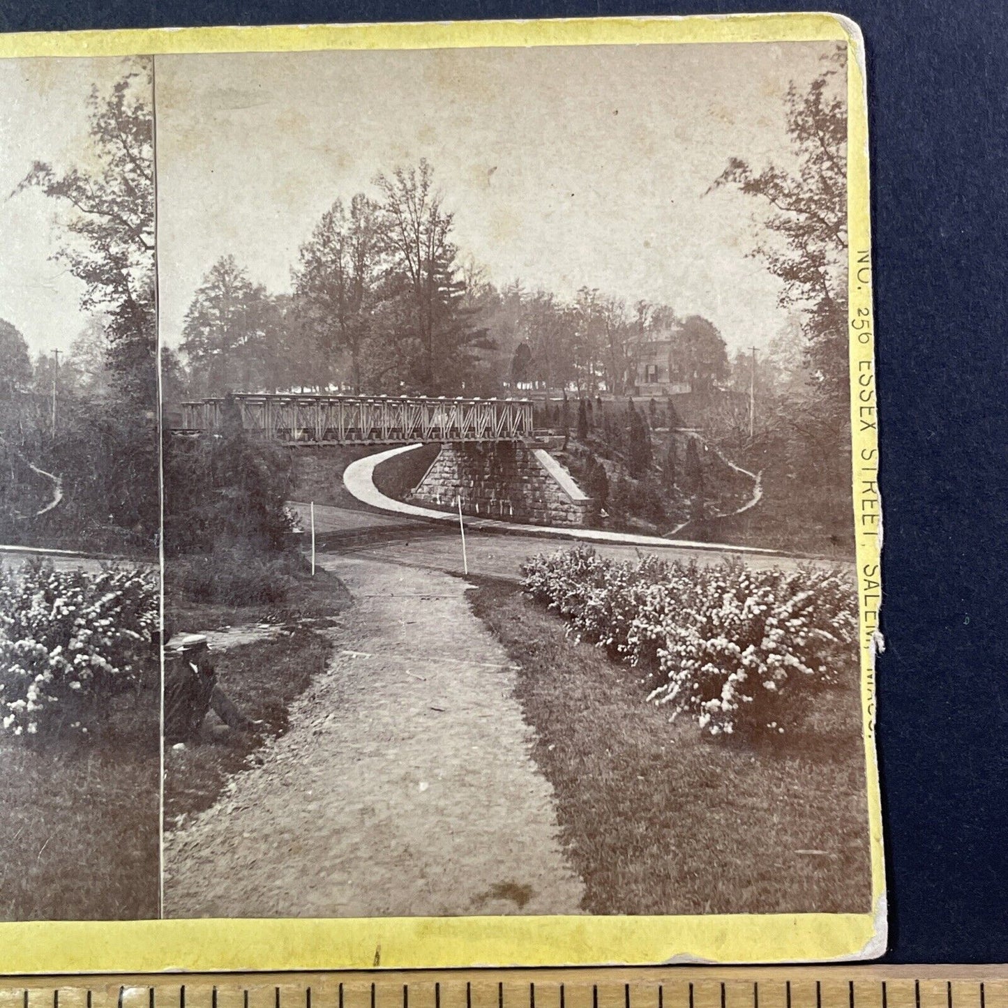 Sweet  Briar Park Stereoview King Of Prussia Pennsylvania Antique c1872 X1246