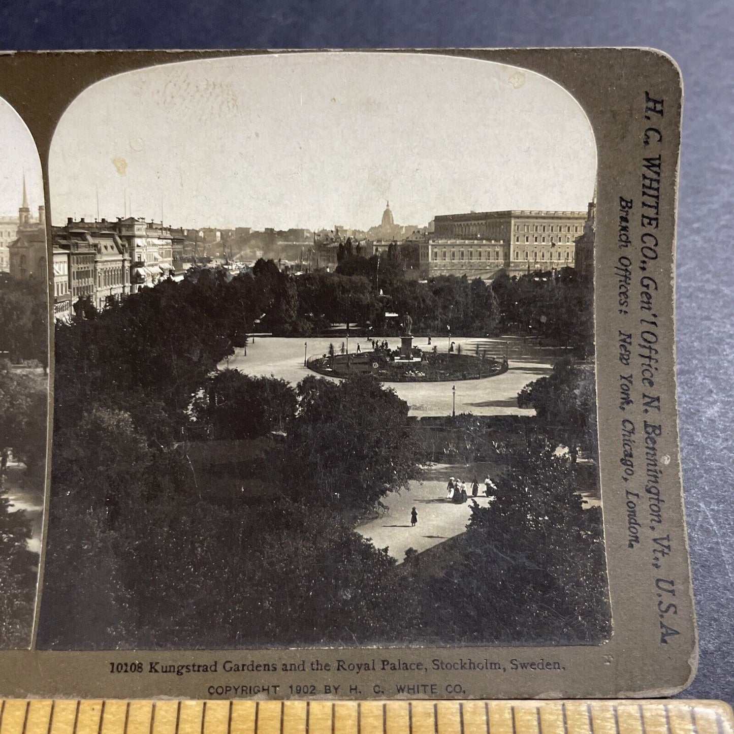 Antique 1902 Royal Palace In Stockholm Sweden Stereoview Photo Card P5030