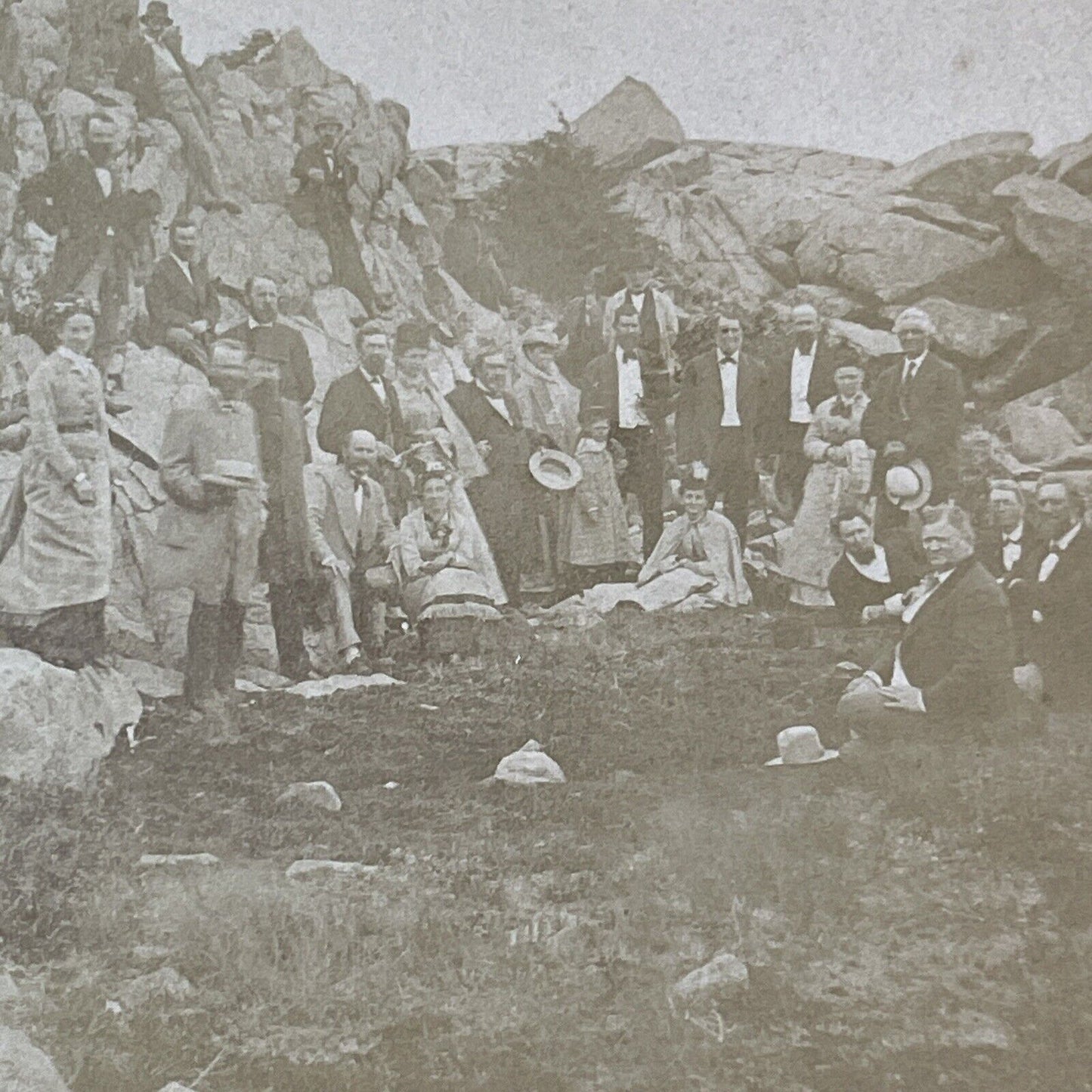 Governor Person Colby Cheney Mount Washington NH Stereoview Antique c1875 X1215