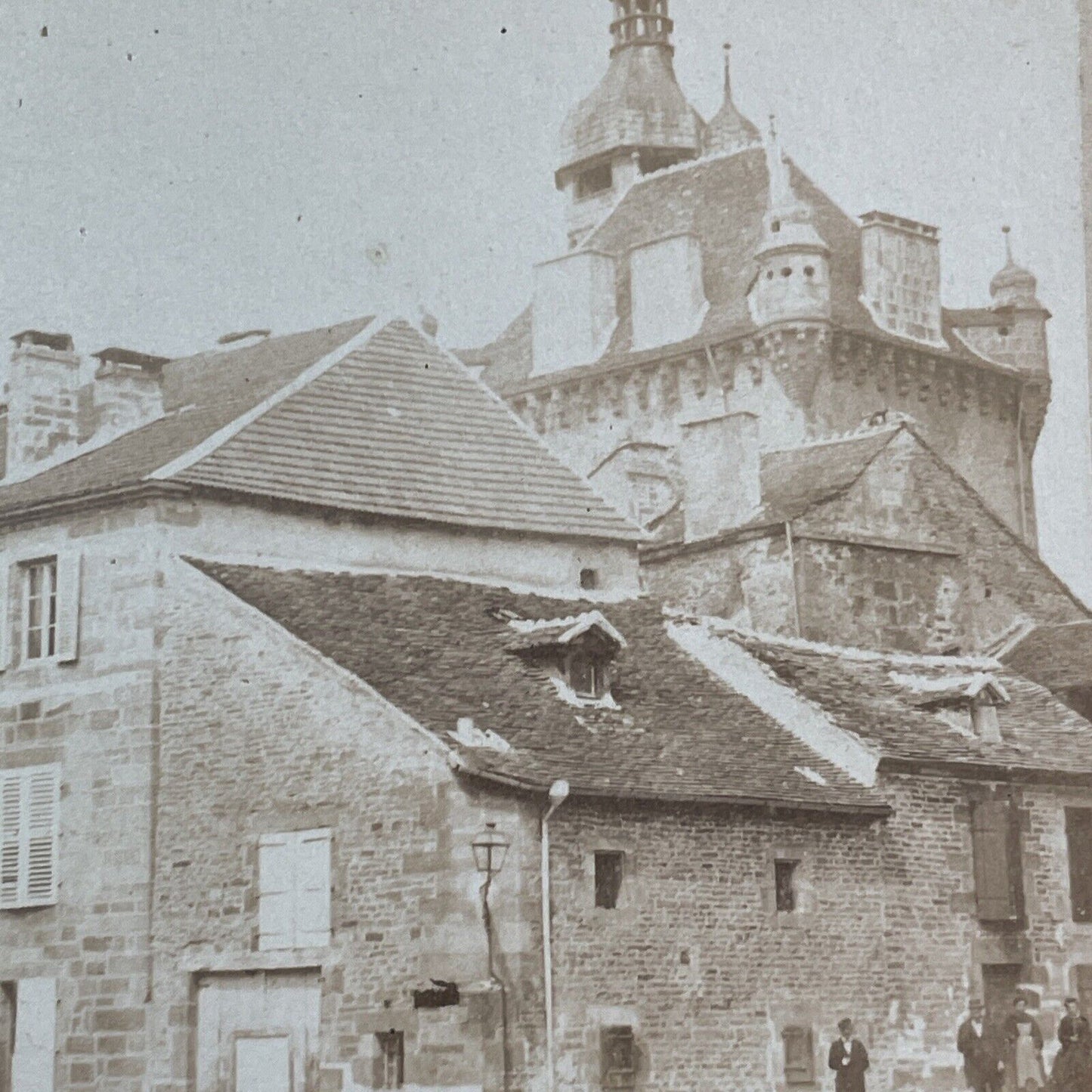 Luxeuil-les-Bains France Stereoview Eugene-Adalbert Cuvelier Antique c1860 X3799