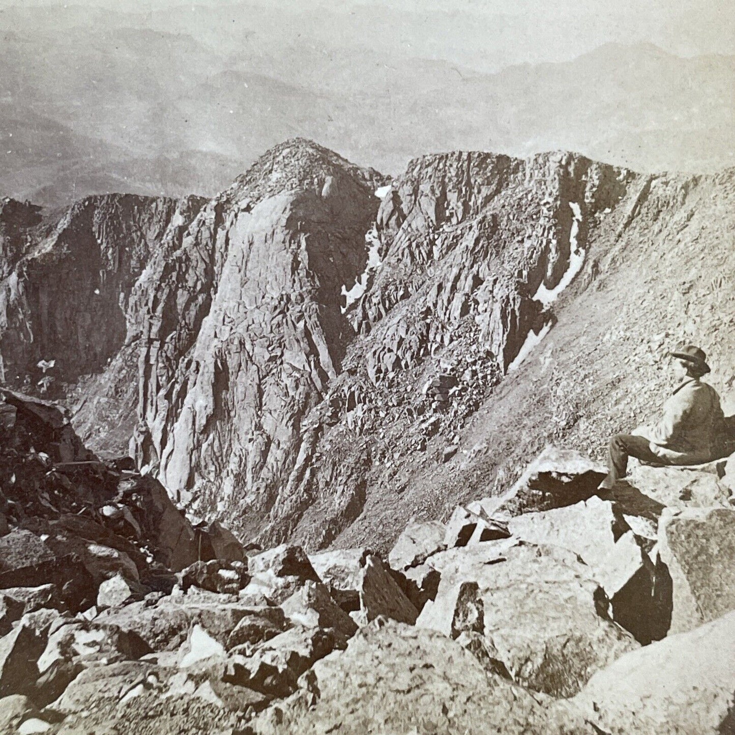 Denver Railroad Pike's Peak CO Stereoview Byron H. Gurnsey Antique c1872 X3641