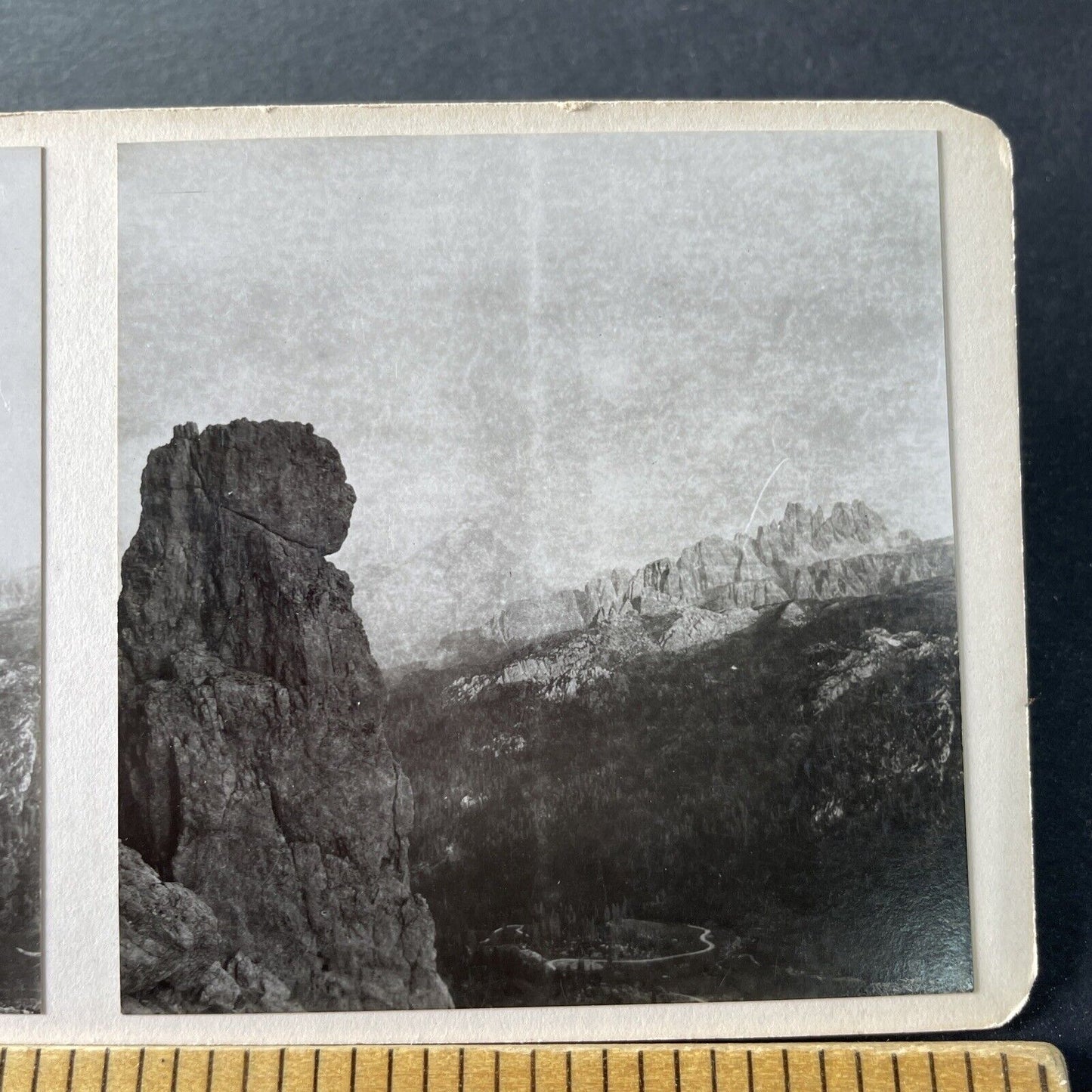 Antique 1925 Mountains In South Tyrol Italy OOAK Stereoview Photo Card P3267