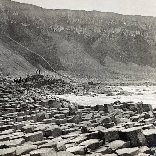 Antique 1906 The Giants Causeway Northern Ireland Stereoview Photo Card P4259