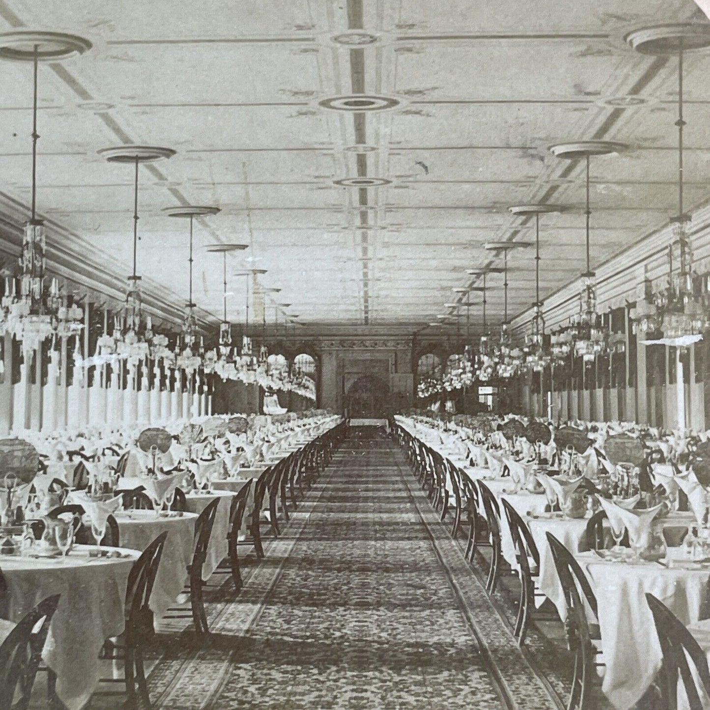 Grand Union Hotel Saratoga Springs New York Stereoview Antique c1882 X3611
