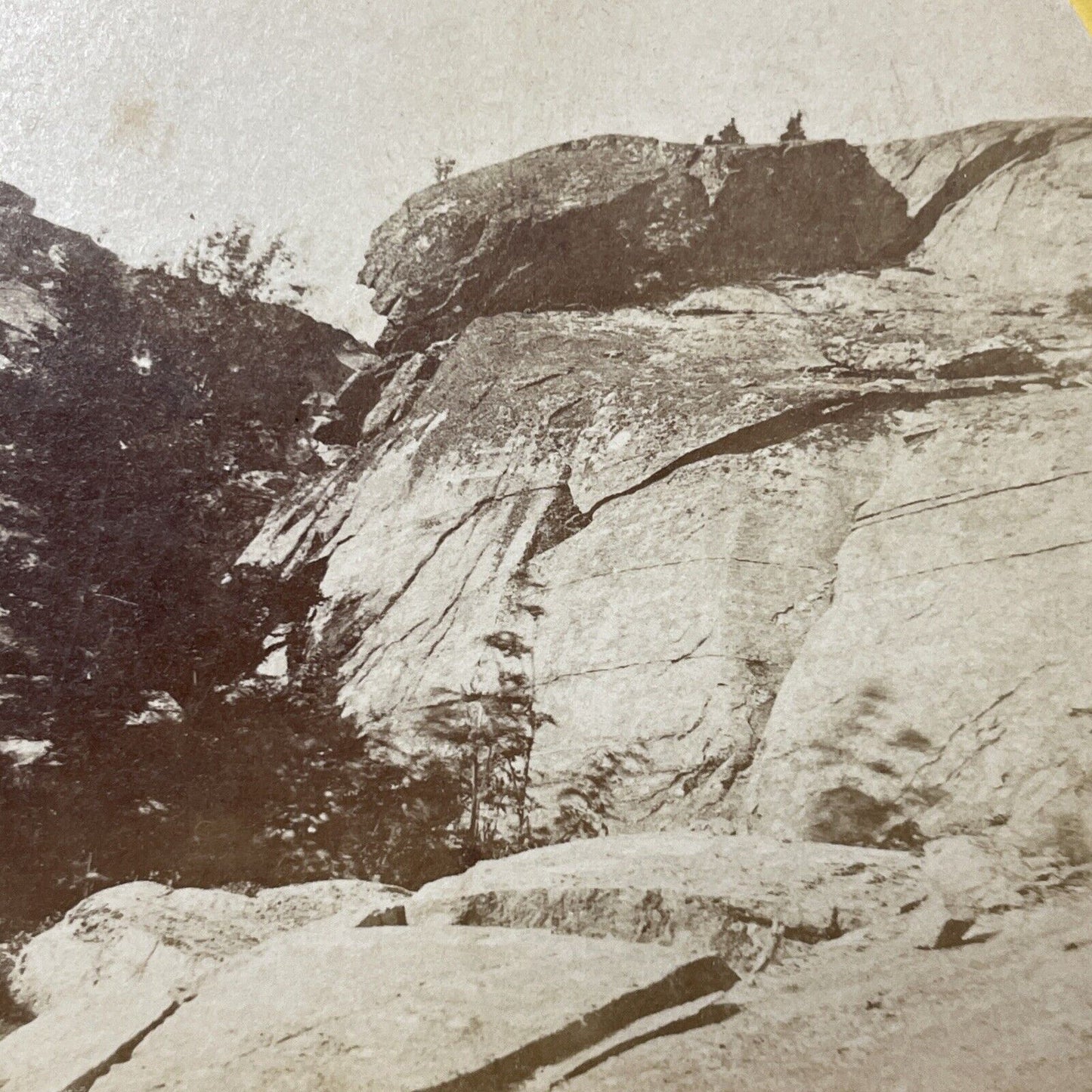 Antique 1870s Mount Monadnock Patriarch Summit Stereoview Photo Card V2106