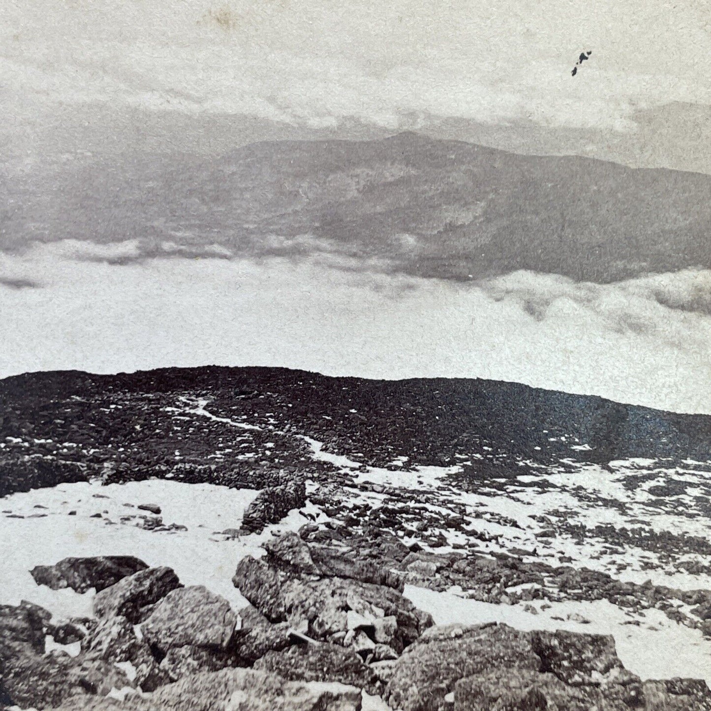 Antique 1870s First Photos Of Mount Washington Stereoview Photo Card P1160