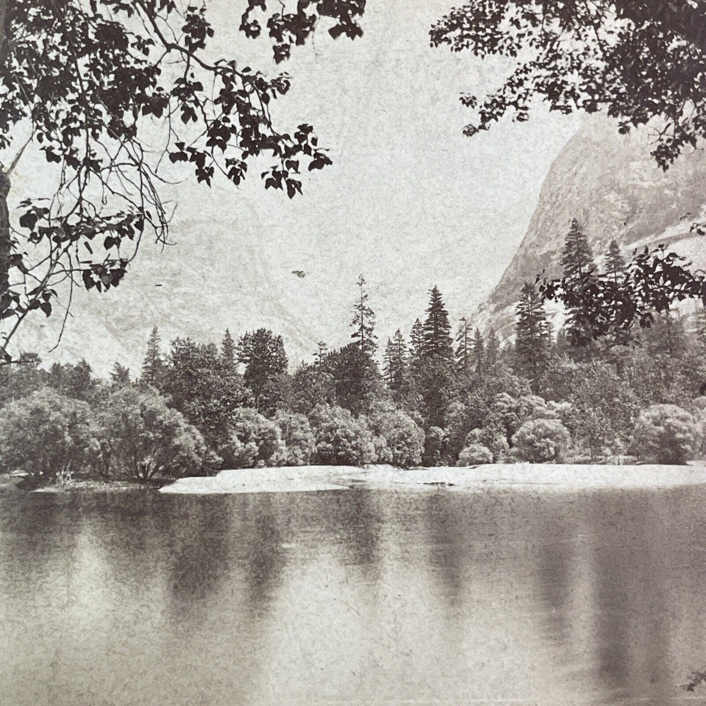 Glories Of Yo-Semite Stereoview Mirror Lake E&HT Anthony Antique c1870 X3711
