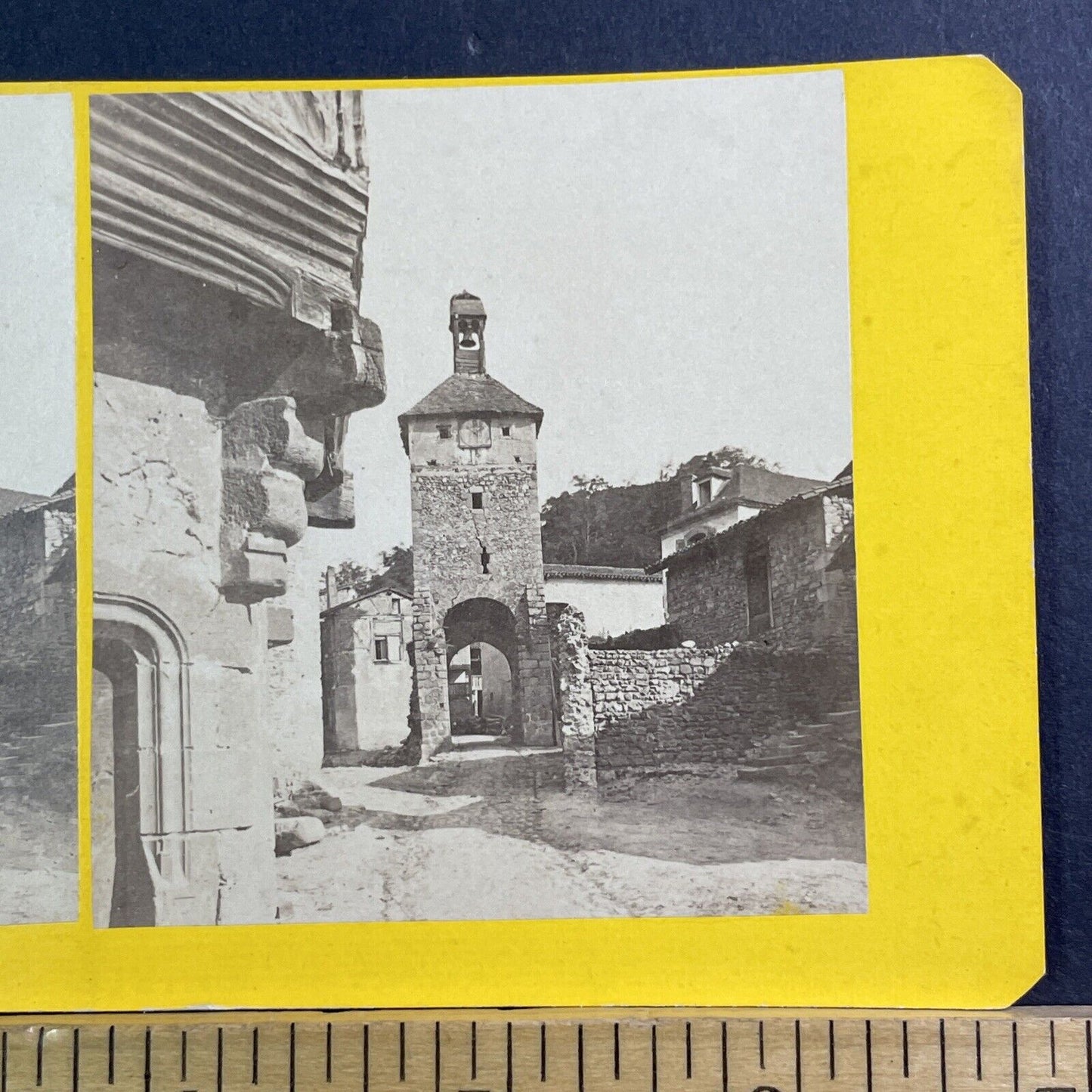 Chateldon Chauteau de Noyers France Stereoview Antique c1865 X1612