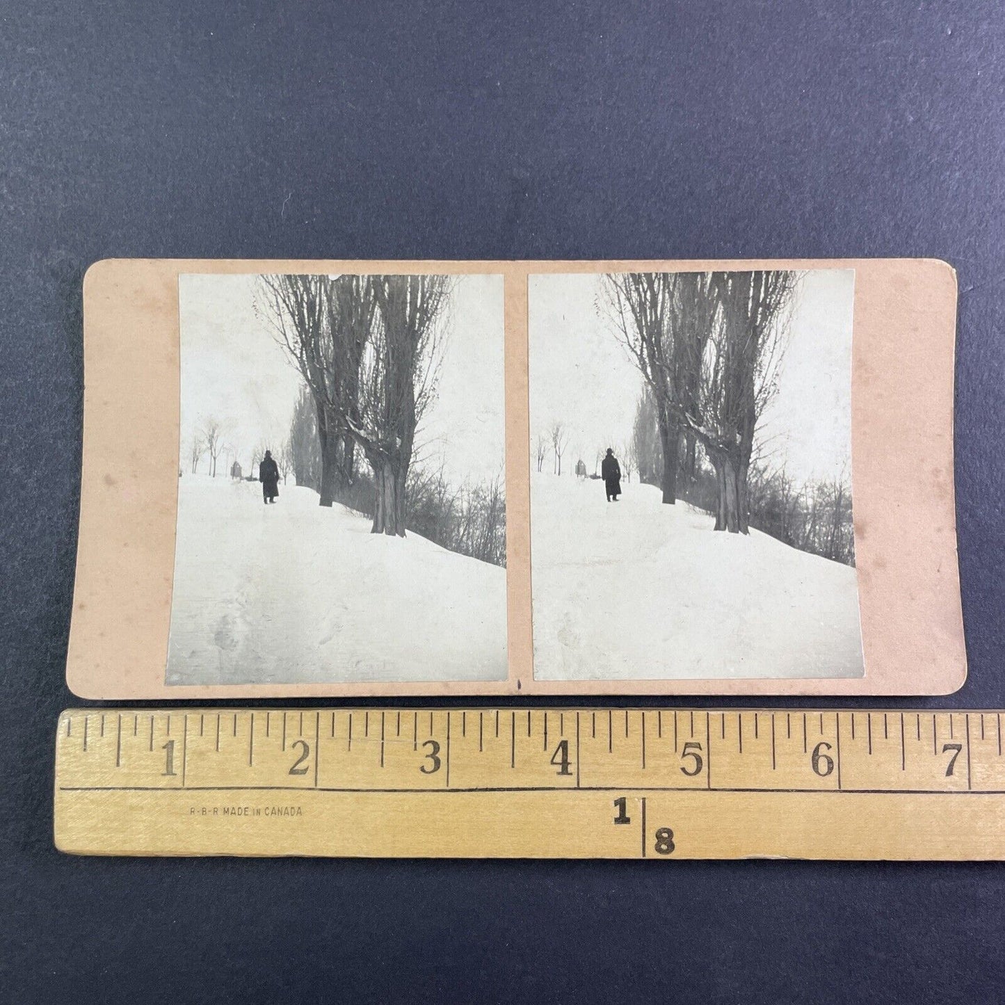 Along the Rideau Canal Ottawa Canada Stereoview OOAK Antique c1908 Y2713