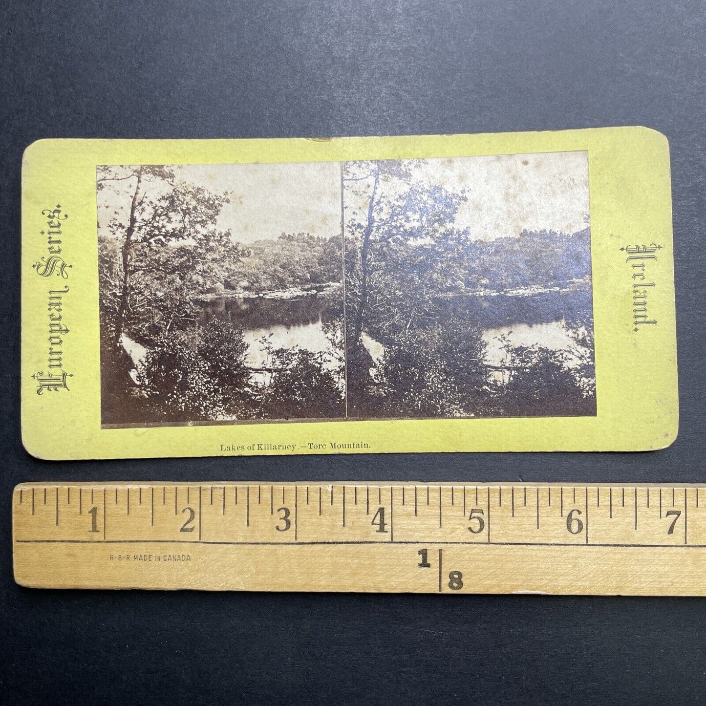 Antique 1860s Lakes Of Killarney Ireland Stereoview Photo Card P1200