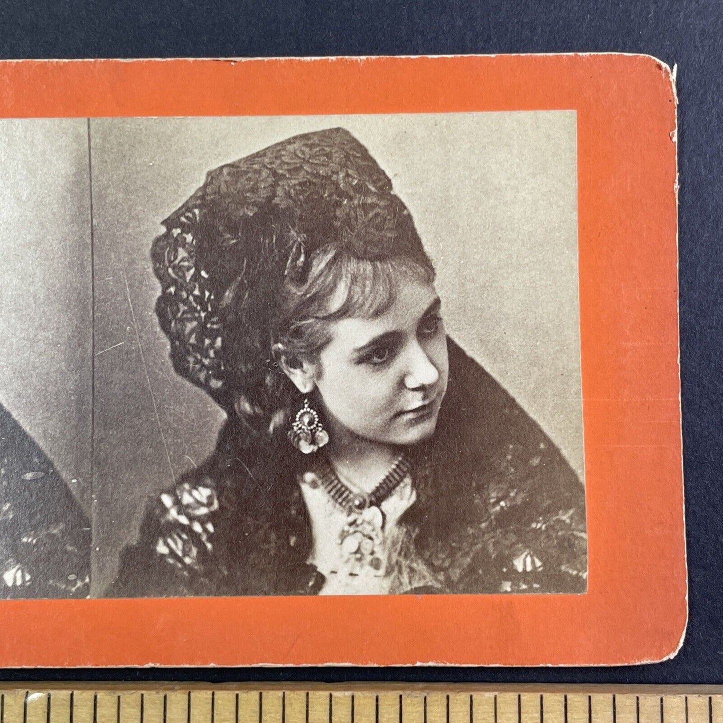 Actress Millie Cook Broadway Actor Stereoview Antique c1870 Y1324