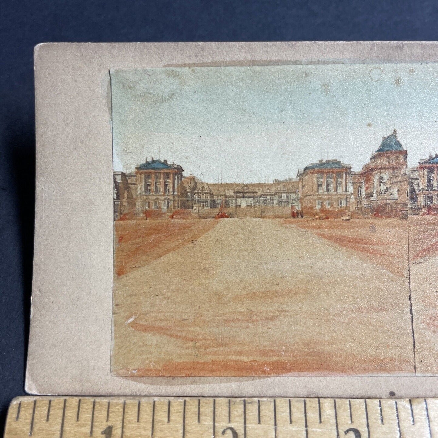 Antique 1850s Versailles Palace In Paris France Stereoview Photo Card P4159