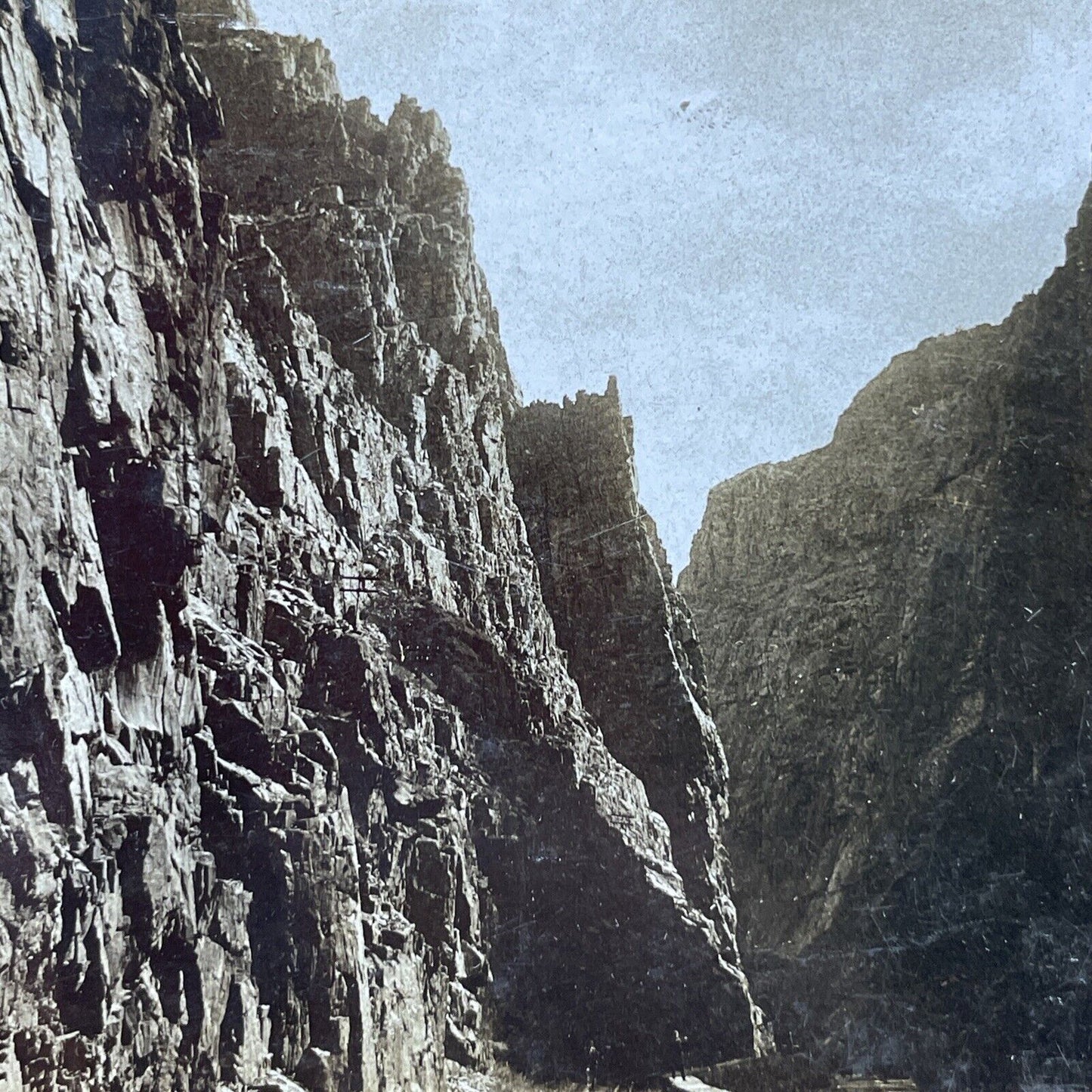 Antique 1900 Arkansas Valley Railroad Colorado Stereoview Photo Card P2510