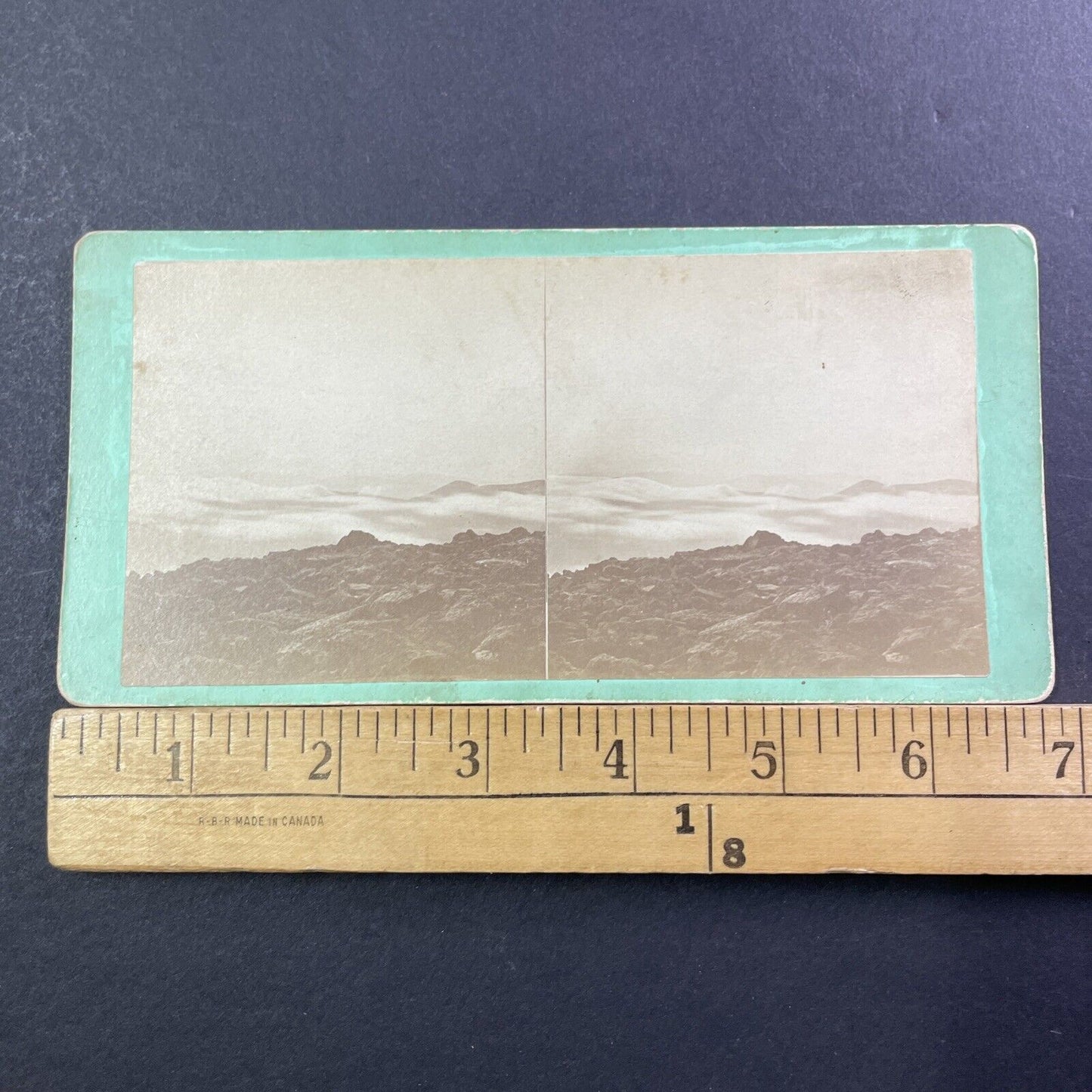 Mount Washington Sunset NH Stereoview MC Harriman Antique c1875 X1214