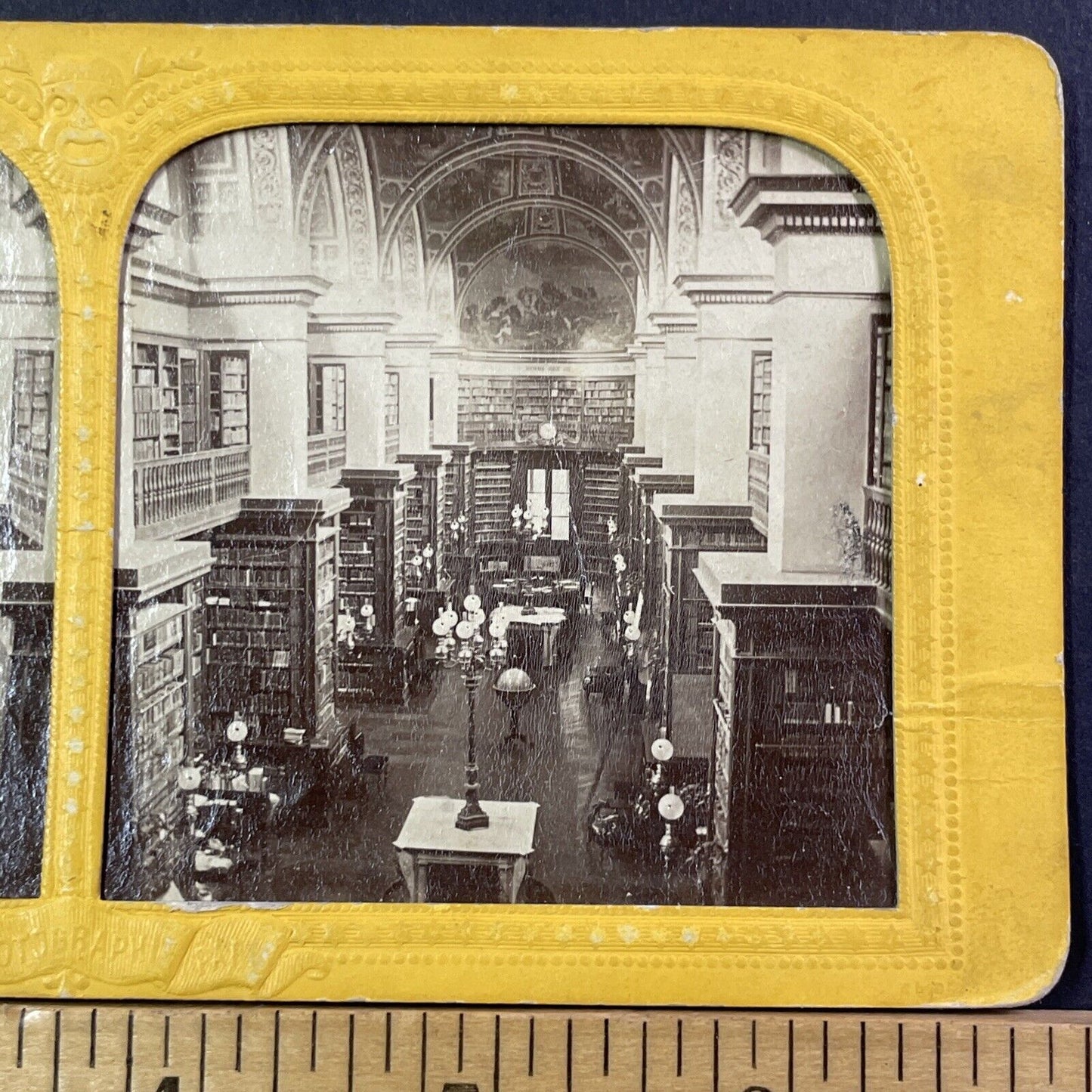 French National Assembly Library Stereoview French Tissue Antique c1858 X1259