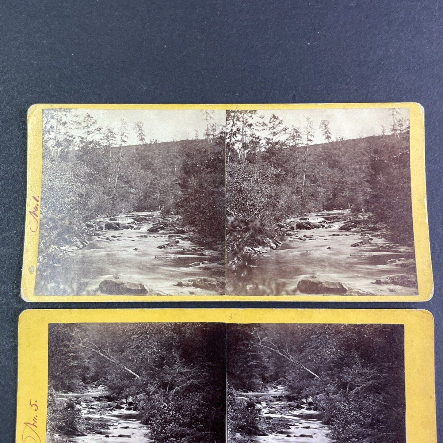 The Rattle River Lot Of 3 Stereoview New Hampshire Antique c1870 X3232