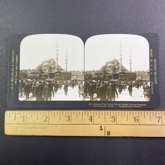 Valide Sultan New Mosque Turkey Turkiye Stereoview Antique c1901 Y1380