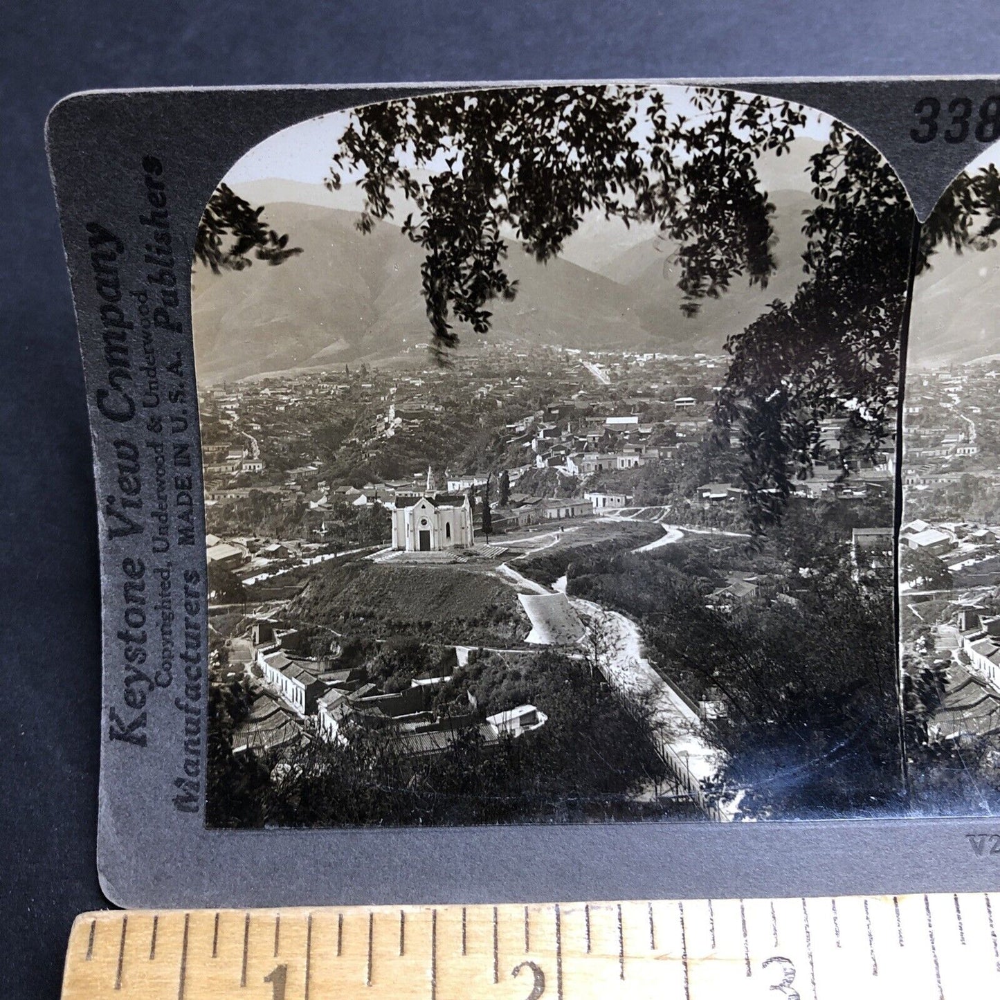 Antique 1925 City Of Caracas Venezuela Stereoview Photo Card P2039