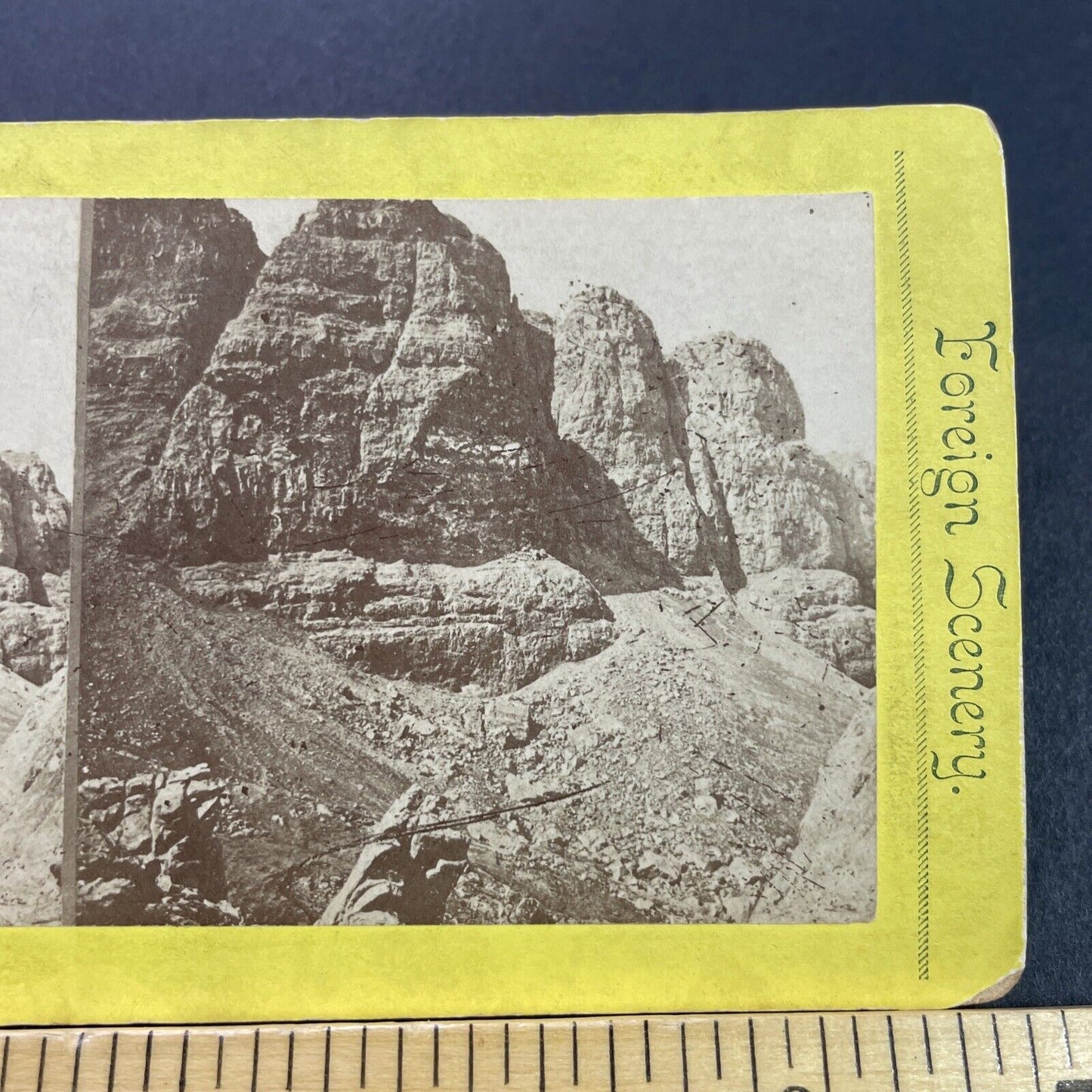 Antique 1870s Storr Rocks Trail Portree England Stereoview Photo Card P4127