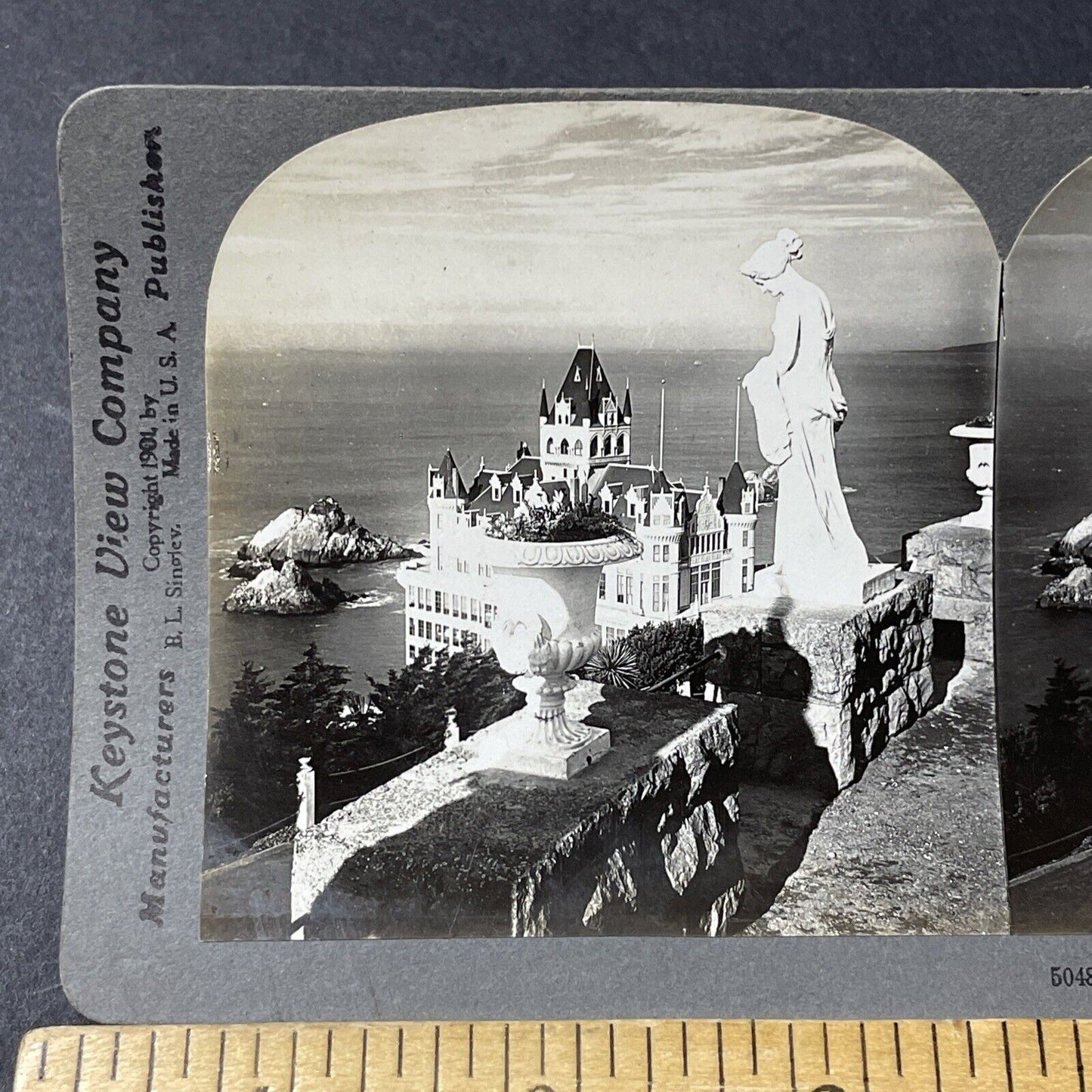 Antique 1901 Cliff House San Francisco California Stereoview Photo Card V2845