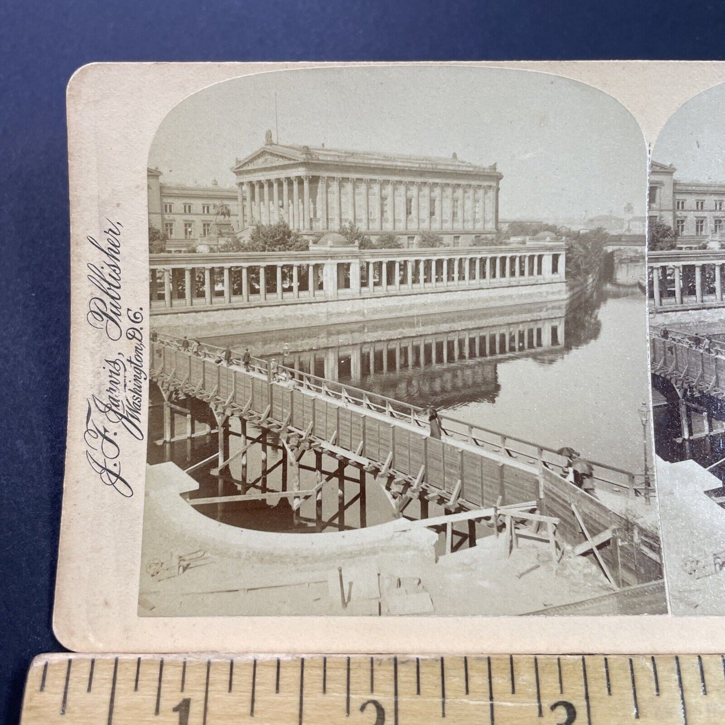 Antique 1890s National Art Gallery In Berlin Germany Stereoview Photo Card P3861