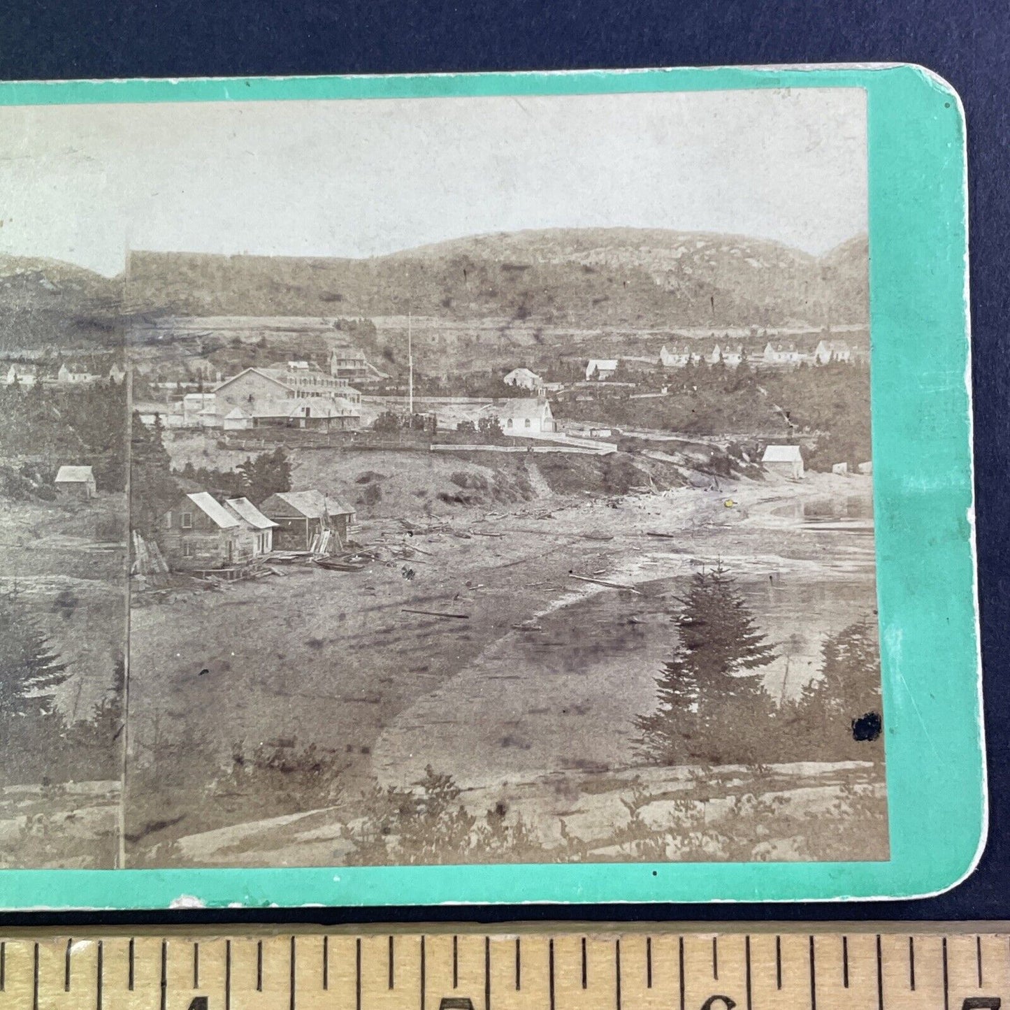 Tadoussac Quebec Canada Stereoview L.P. Vallee Antique c1860s Y1705