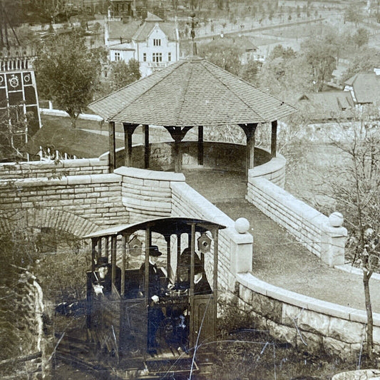 Antique 1901 Skansen Museum Stockholm Sweden Stereoview Photo Card P2043