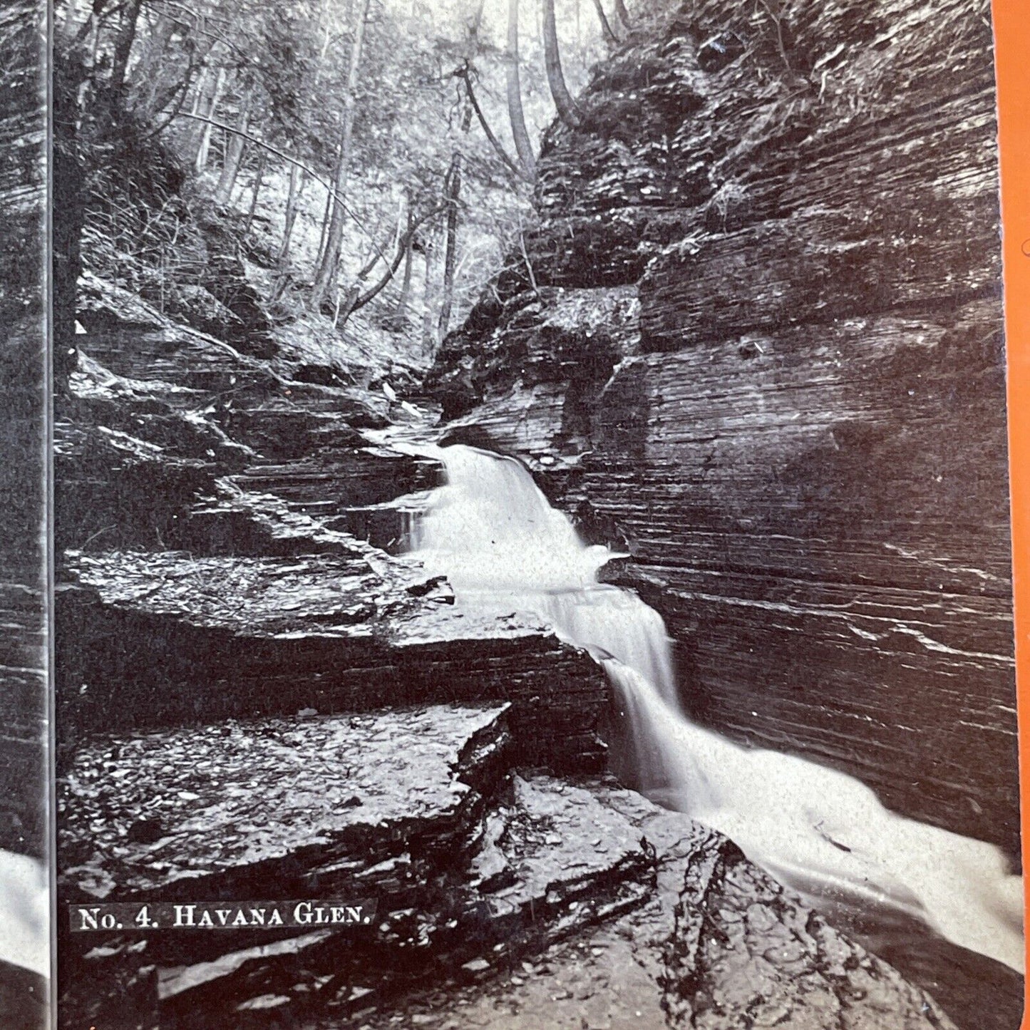 Havana Glen Falls Watkins Glen New York Stereoview R.D. Crum Antique c1870 Y1215