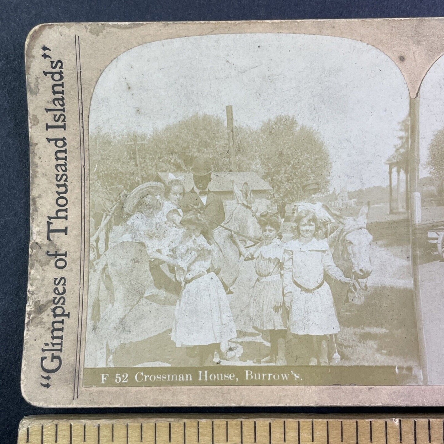 Crossmon House Thousands Islands NY Stereoview Timothy Eaton c1890s Y1720