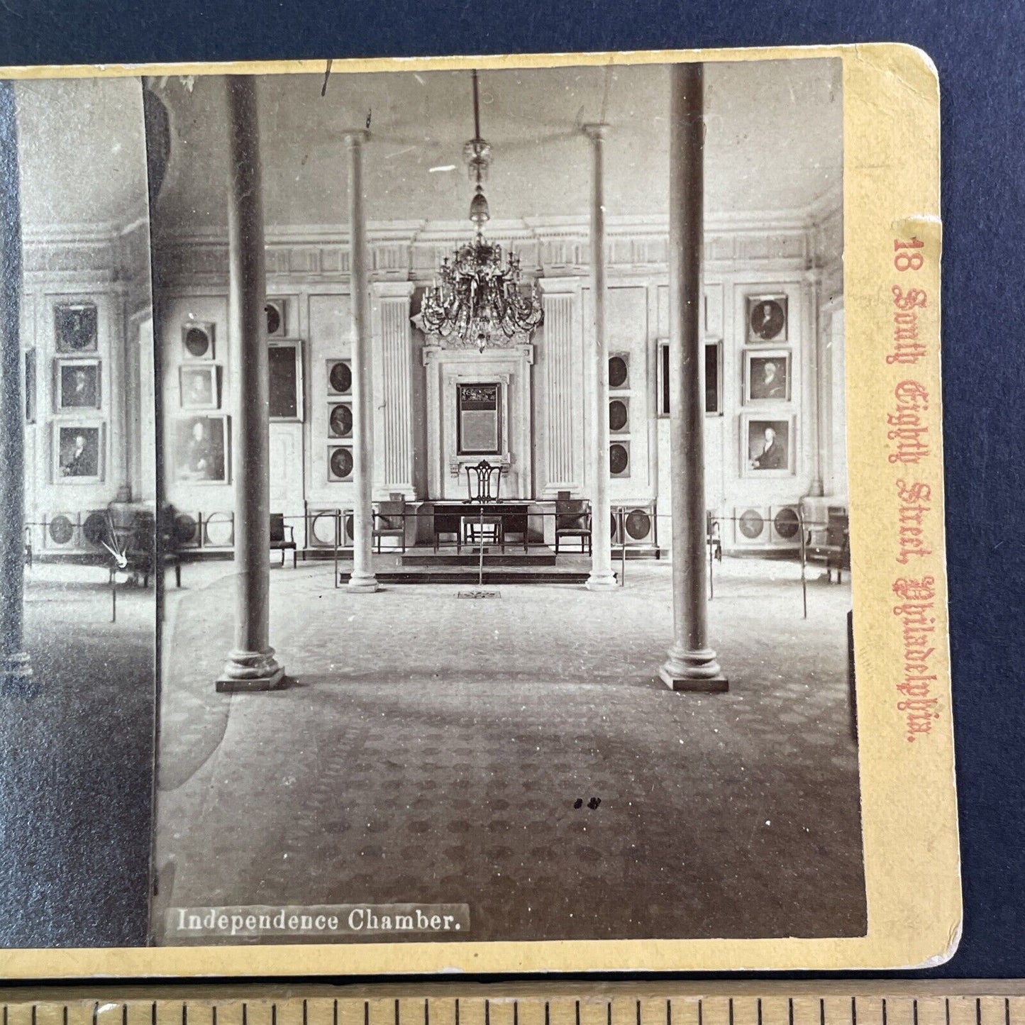 Independence Hall Philadelphia Stereoview James Cremer c1876 Y1744