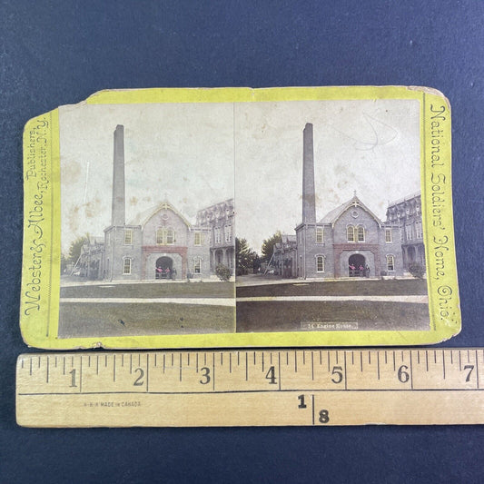 Engine House National Soldiers' Home Stereoview Dayton Ohio c1870s Y2406