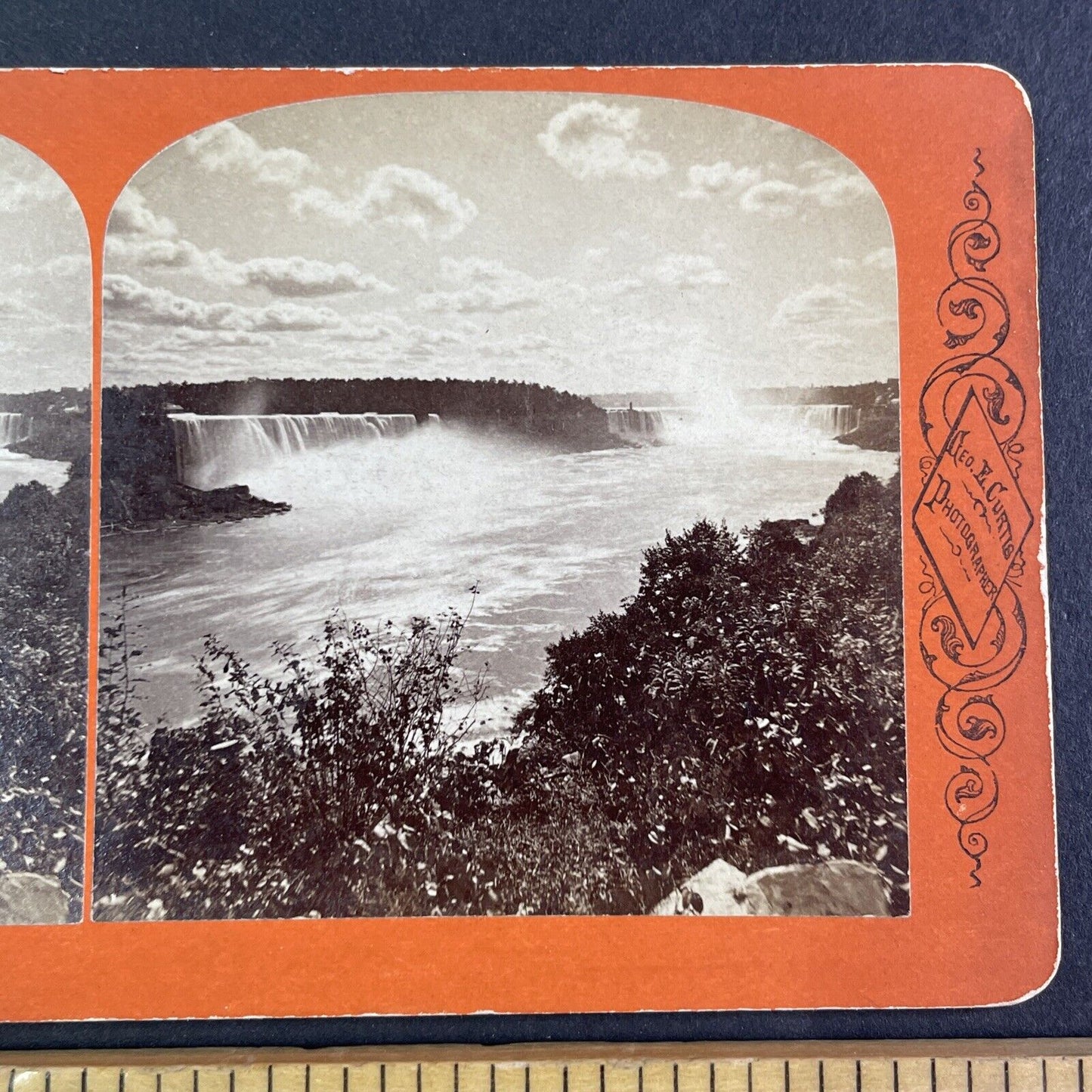 Niagara Falls Vista View Stereoview George Curtis Antique c1870 Y2441