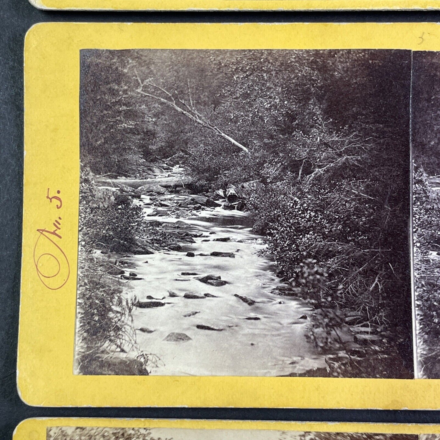 The Rattle River Lot Of 3 Stereoview New Hampshire Antique c1870 X3232