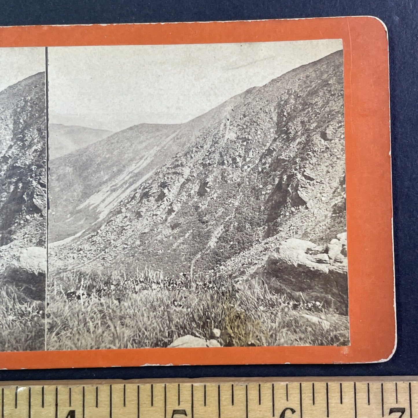 Tuckerman's Ravine New Hampshire Stereoview White Mountains Antique c1870s Y871