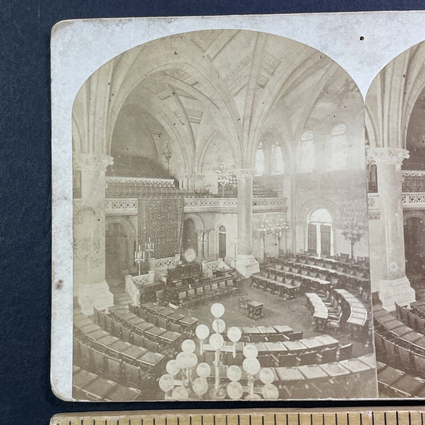 New York State Capitol Albany NY Stereoview William Notman Antique c1876 X4228