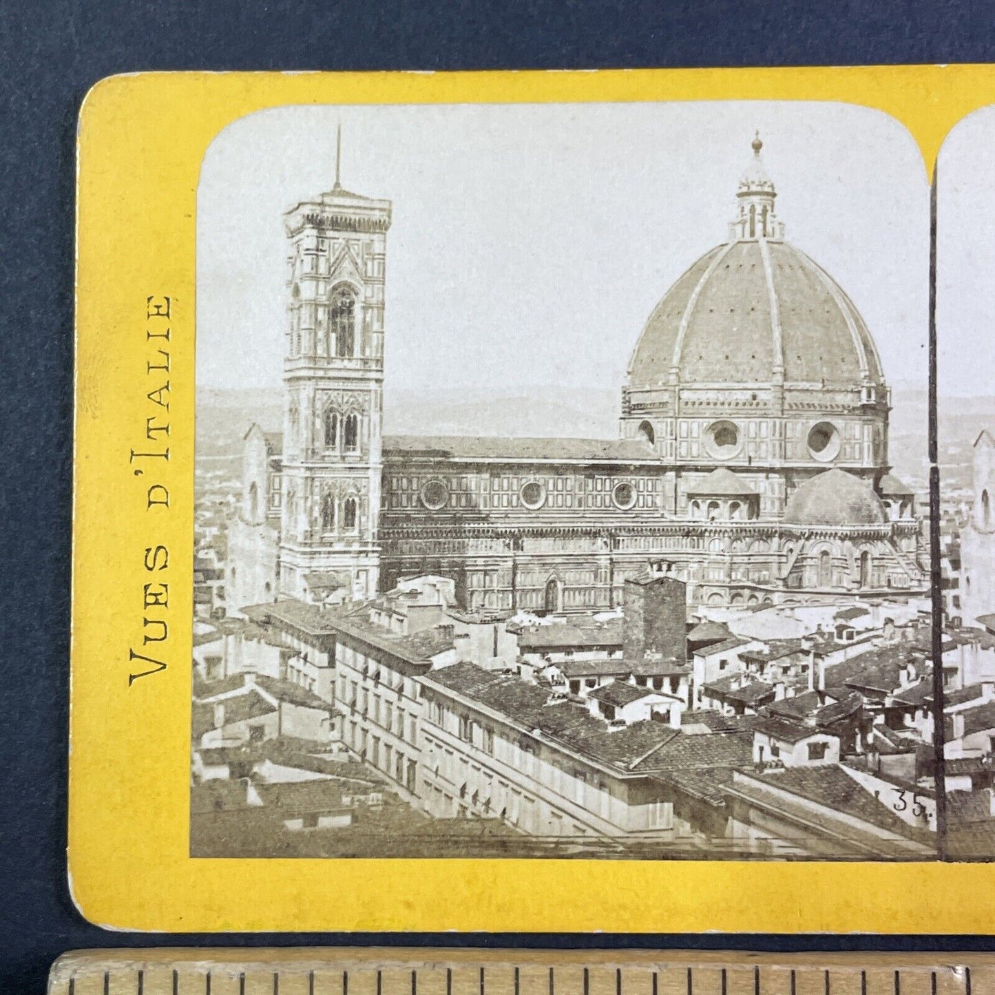 Cathedral of Santa Maria del Fiore Stereoview Florence Italy Antique c1870 X3234