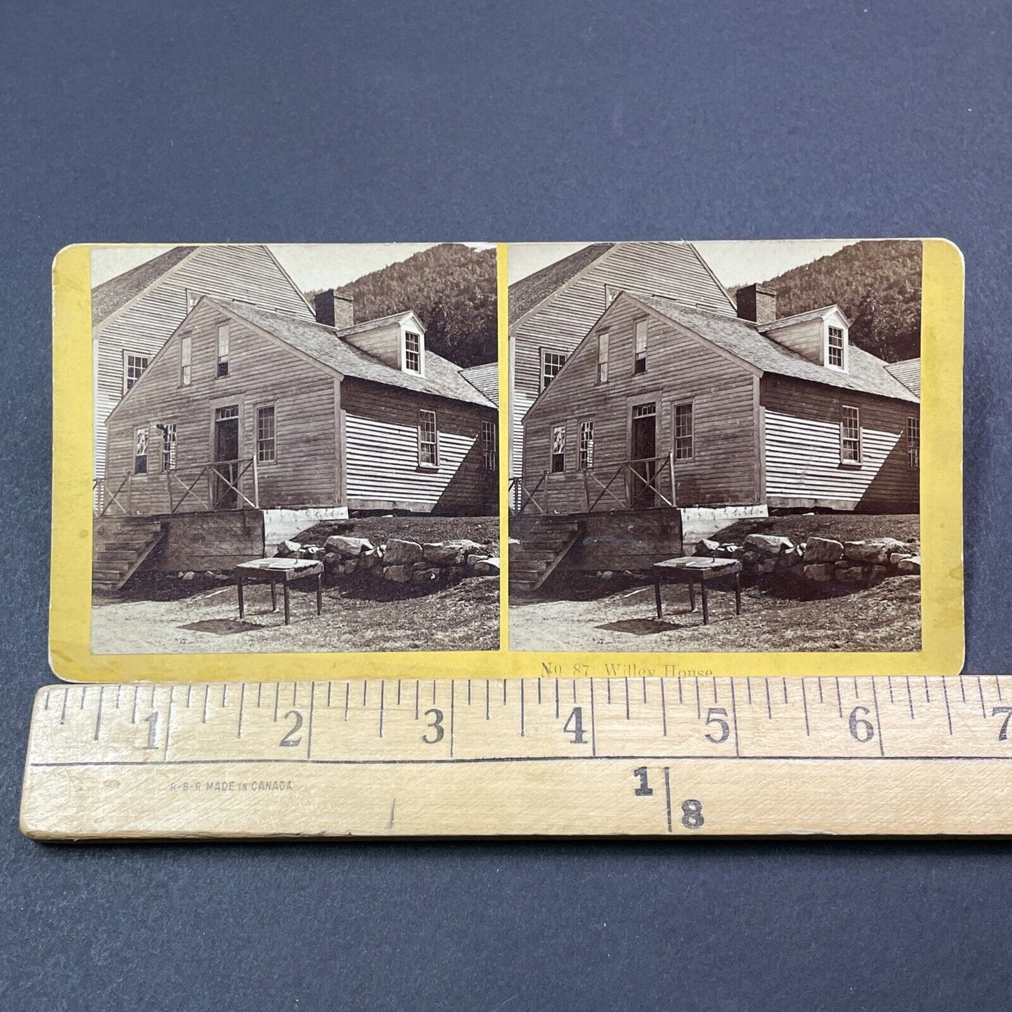 Antique 1870s The Willey House Crawford Notch NH Stereoview Photo Card V1963