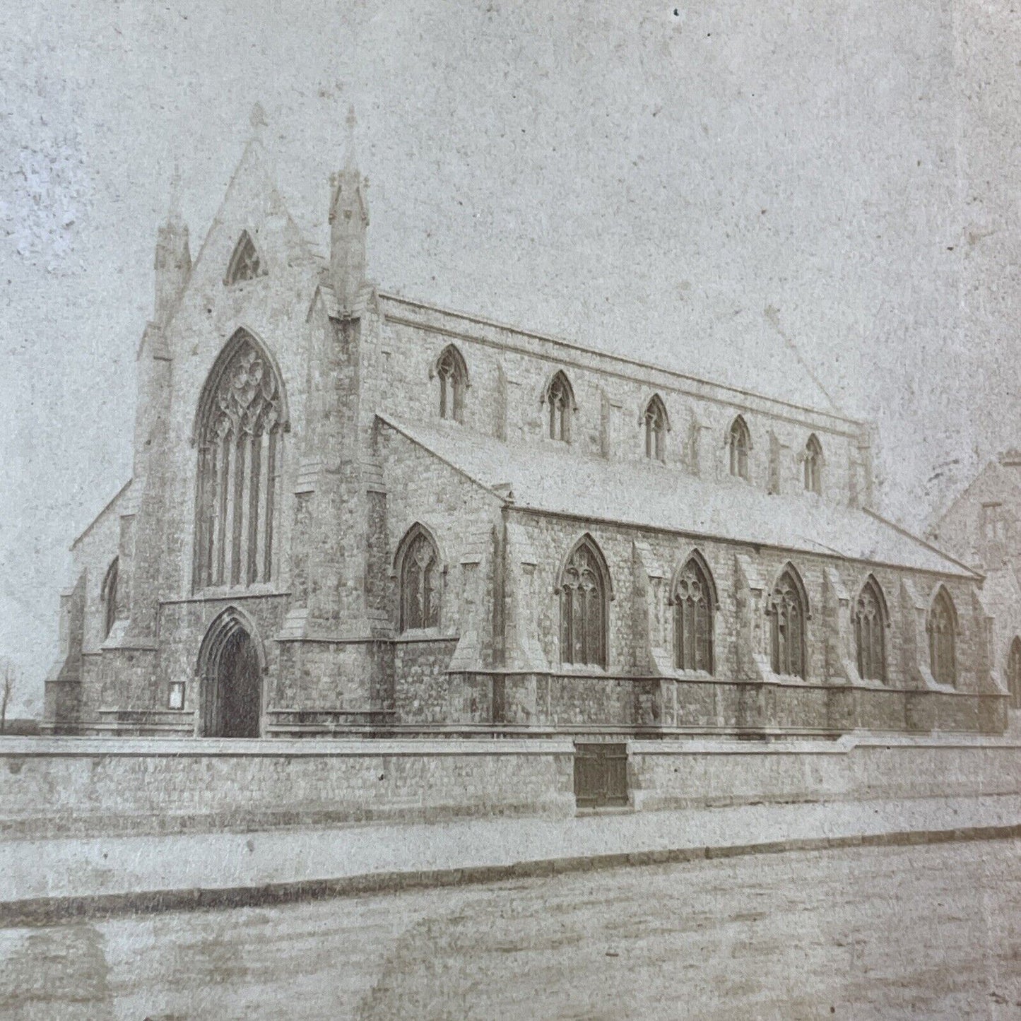 Holloway Congregational Church England Stereoview Francis Bedford c1870s Y2206