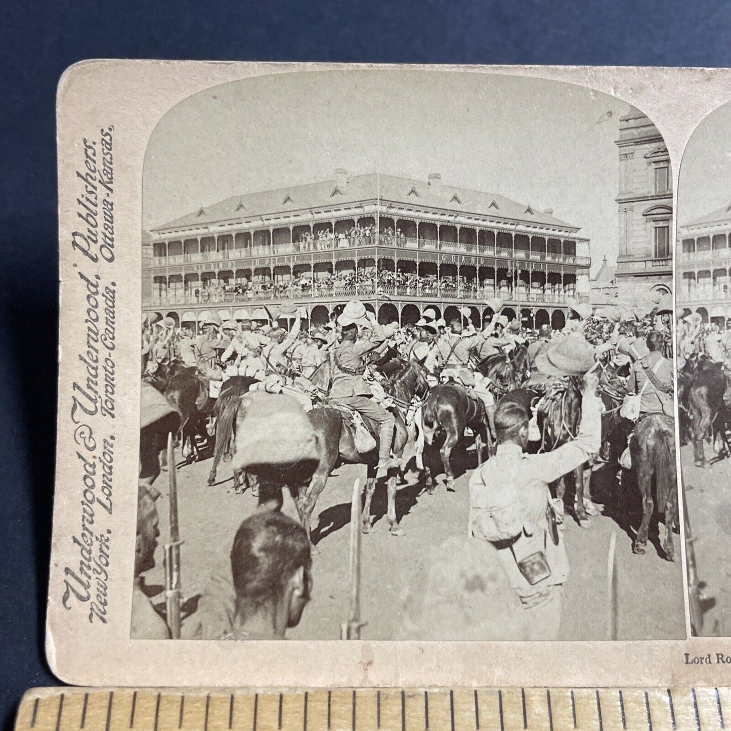 Antique 1901 The English Invade Pretoria South Africa Stereoview Photo Card 5543