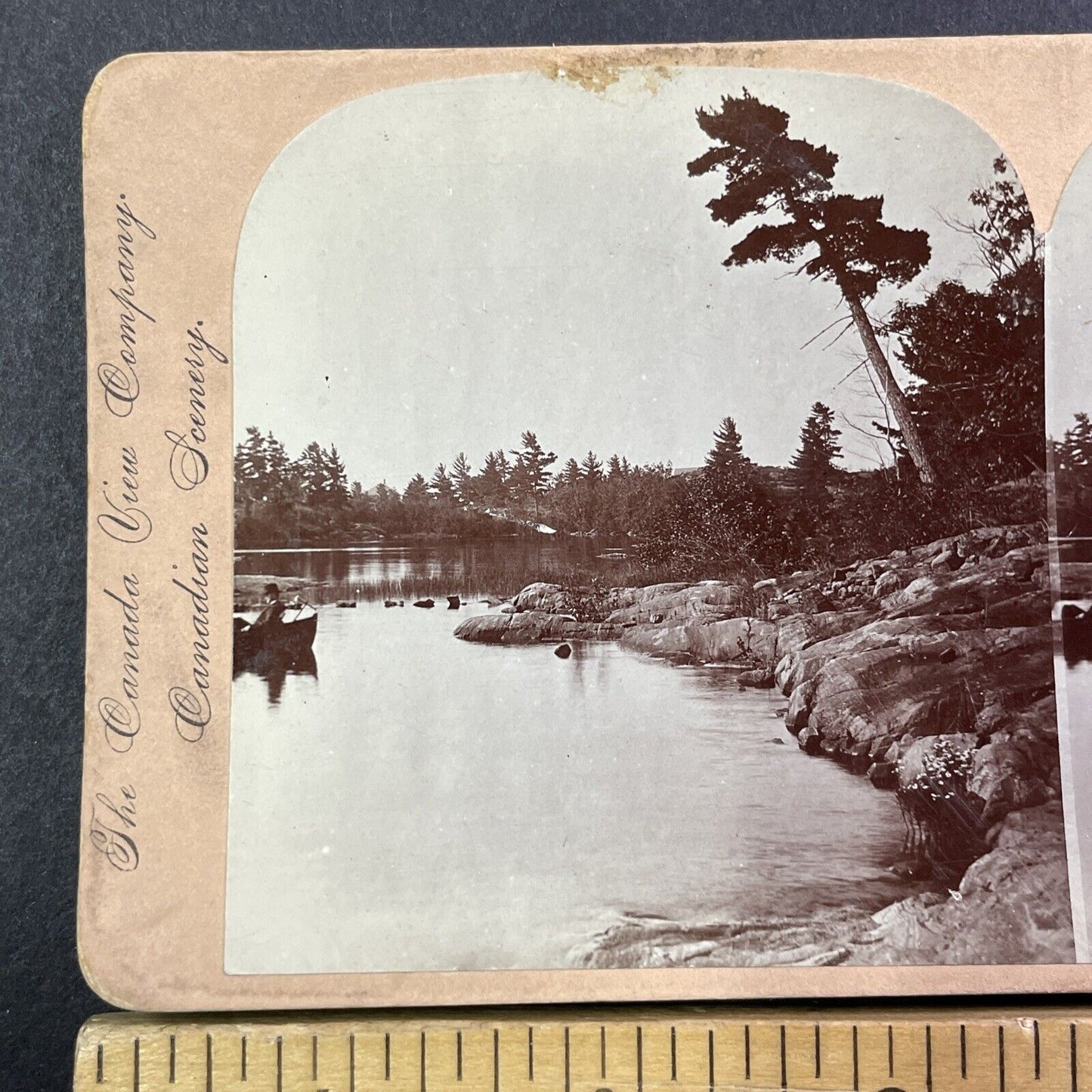 Rose Point Ontario near Parry Sound Canada Stereoview Antique c1899 Y480