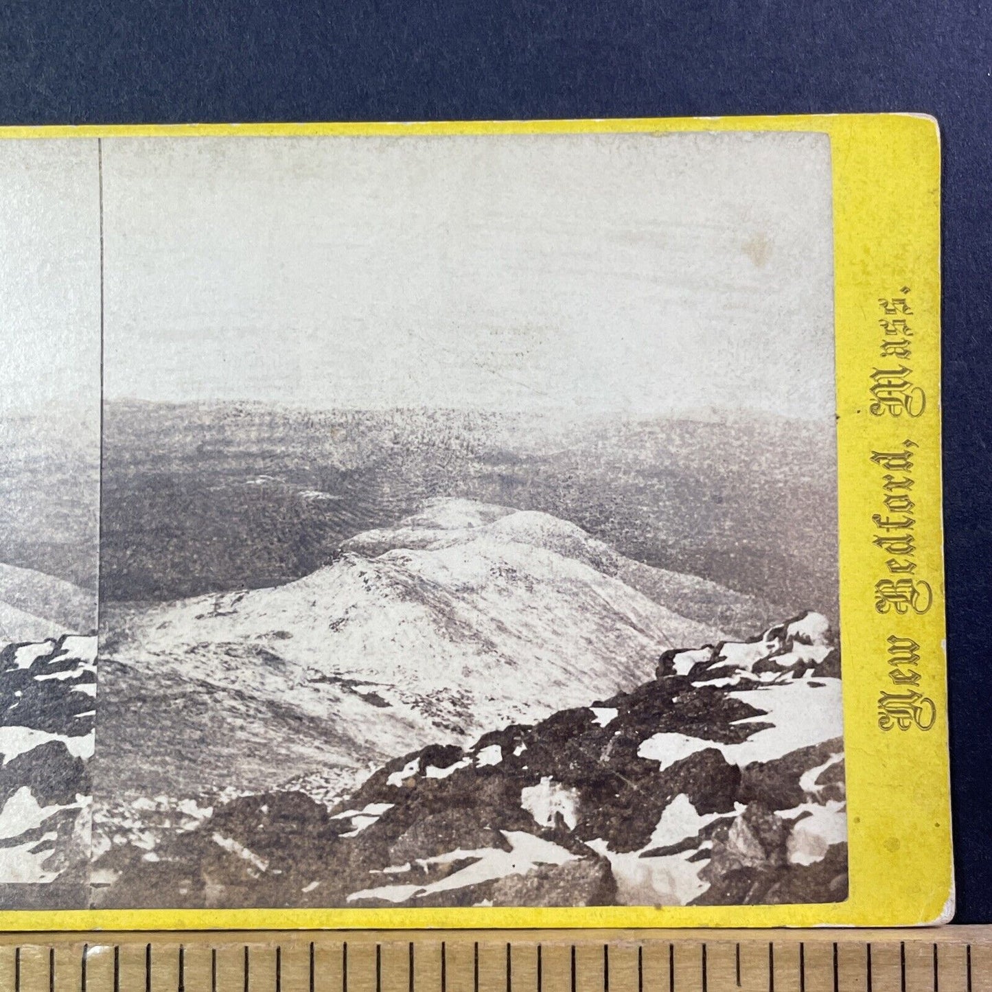 Mount Washington Summit NH Stereoview Charles Bierstadt Antique c1868 X976