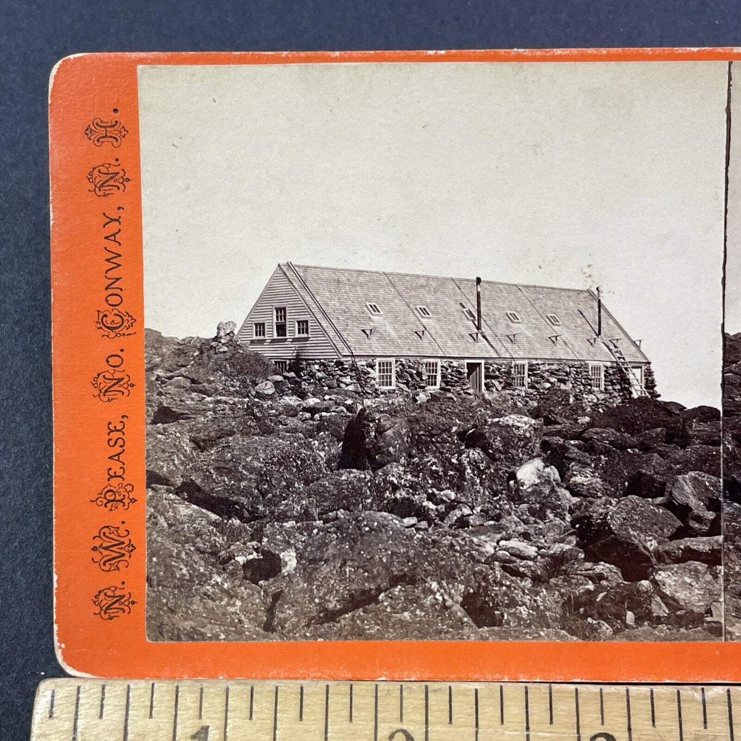 Antique 1860s Tip Top House Mount Washington NH Stereoview Photo Card V1776