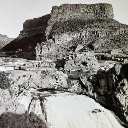 Antique 1920s Shoshone Falls Twin Falls Idaho Stereoview Photo Card P3173