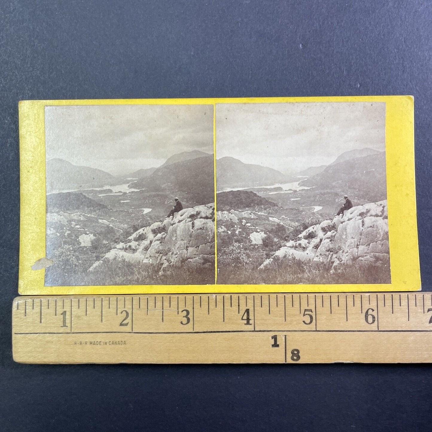 Killarney Lakes Ireland Stereoview James Robinson Optician Antique c1870 X3788